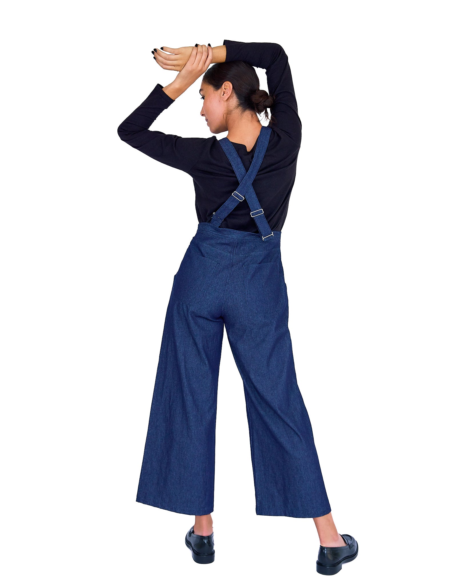 The Alex Denim Overalls - Dark Wash - XS | DEVAN GREGORI