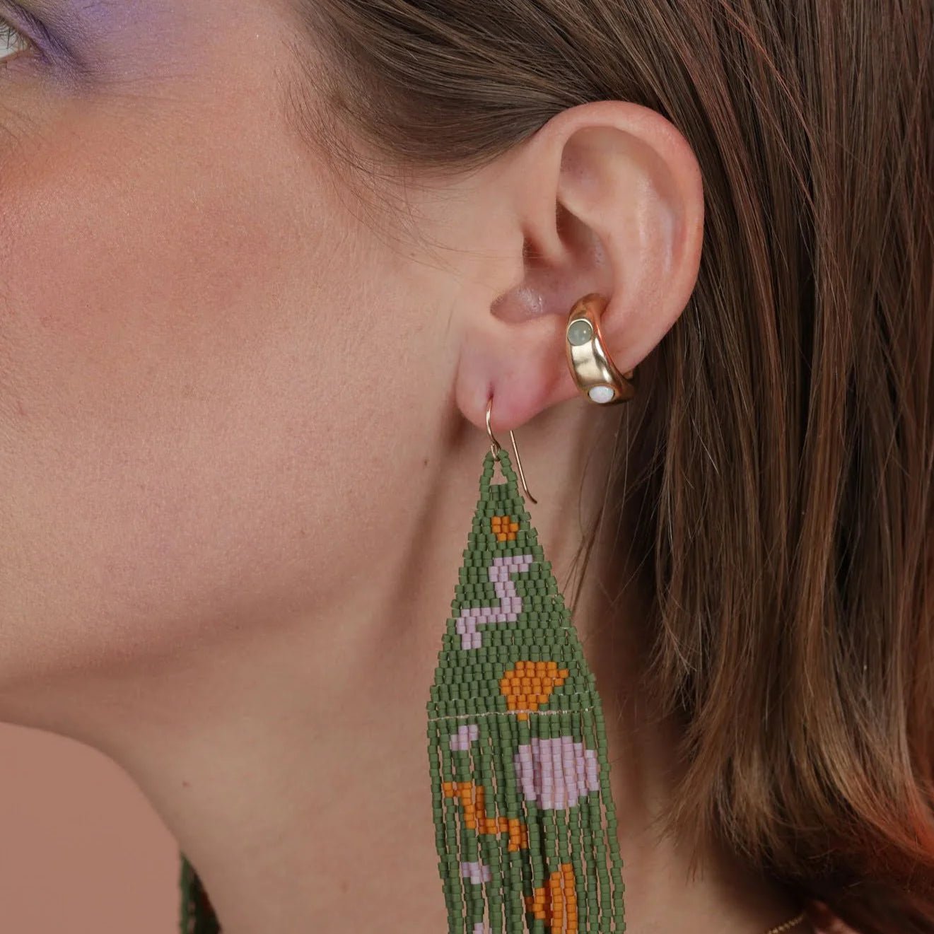 The Confetti Ear Cuff - Bronze - Primaries | Take Shape Studio