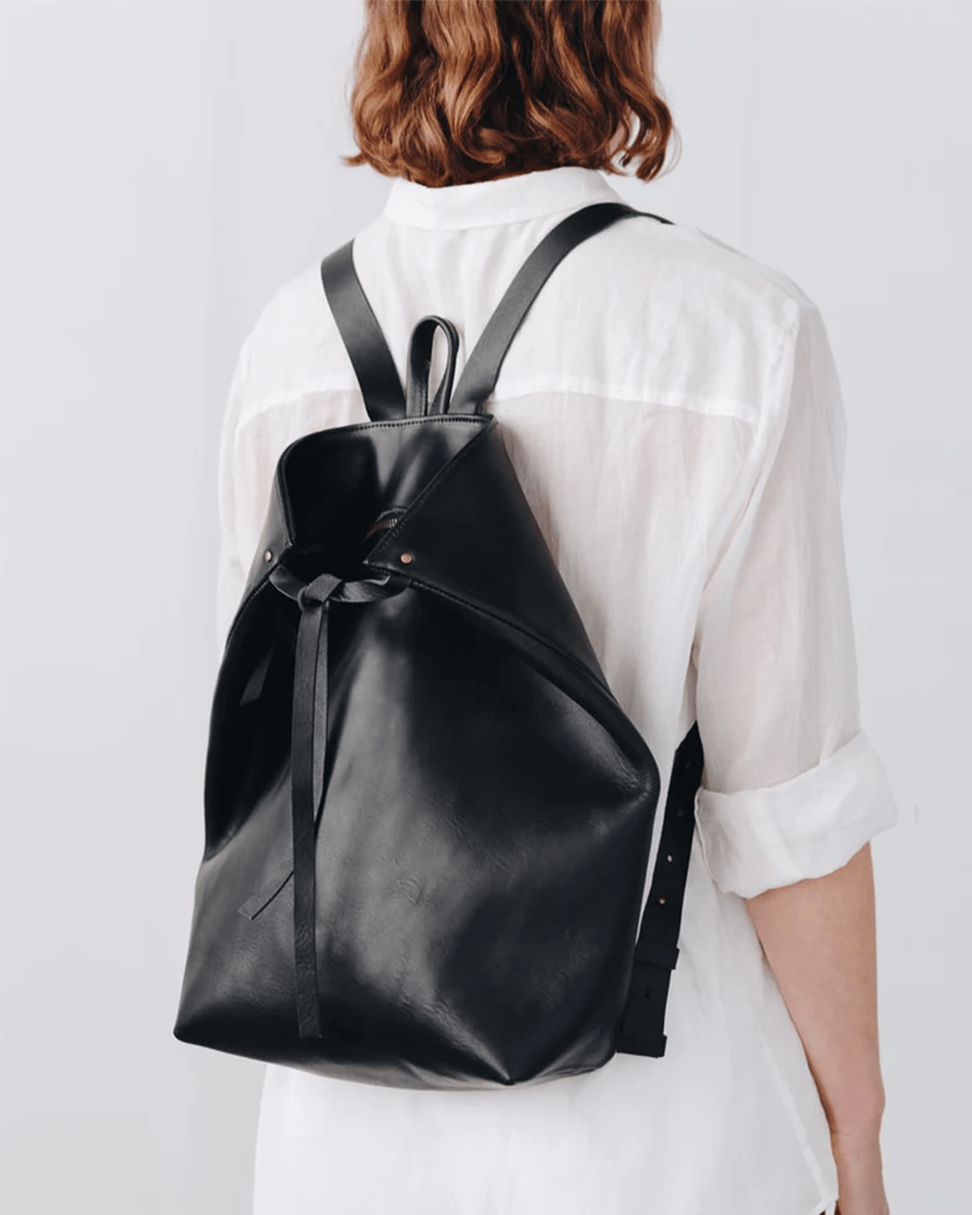 The Folded Backpack - Black - | Harper the Label