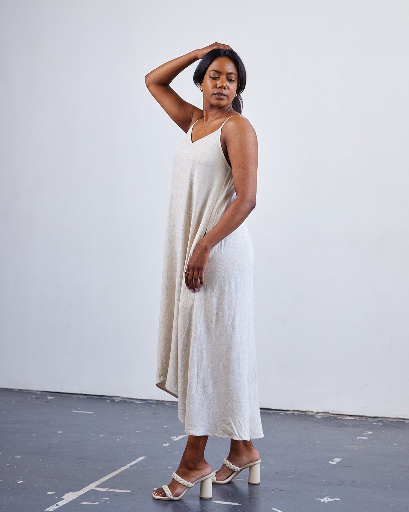 The Maeve Slip Dress with Pockets | DEVAN GREGORI