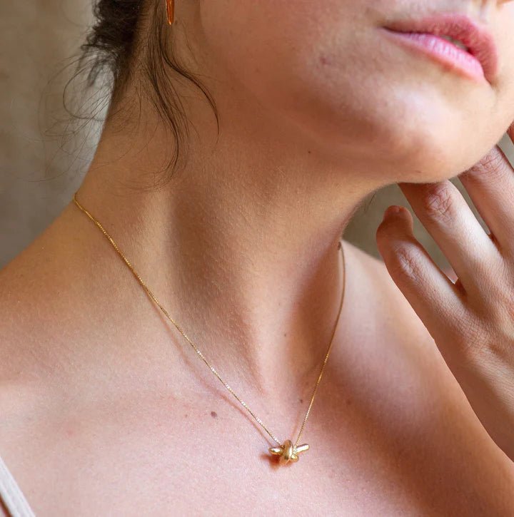The Mink Knot Necklace - Bronze - | Take Shape Studio