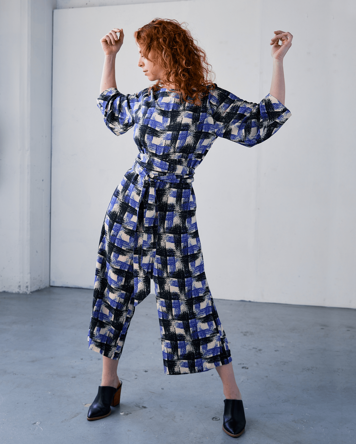 The Printed Jill Jumpsuit in French Viscose DEVAN GREGORI