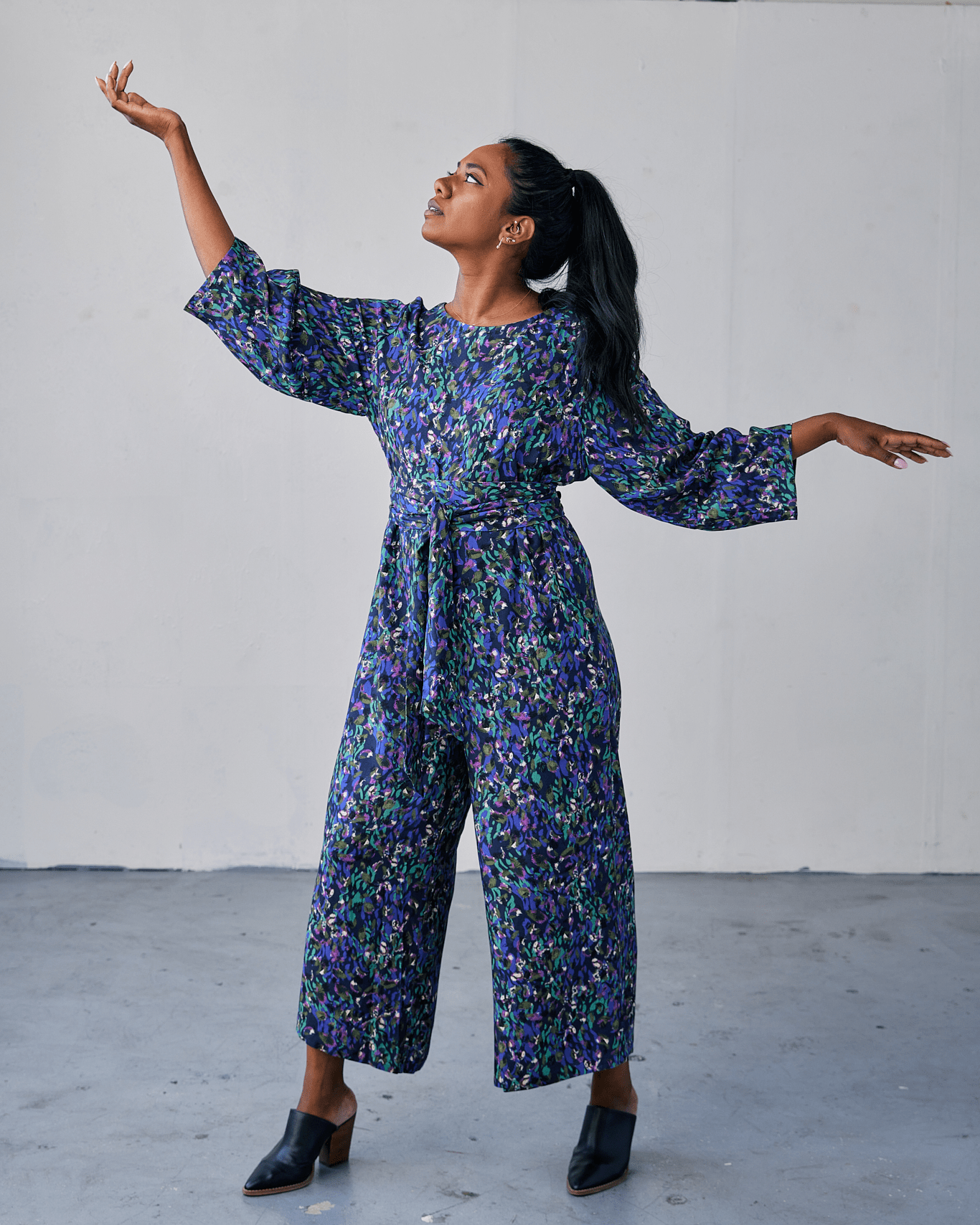 The Printed Jill Jumpsuit - Extra Small - | DEVAN GREGORI