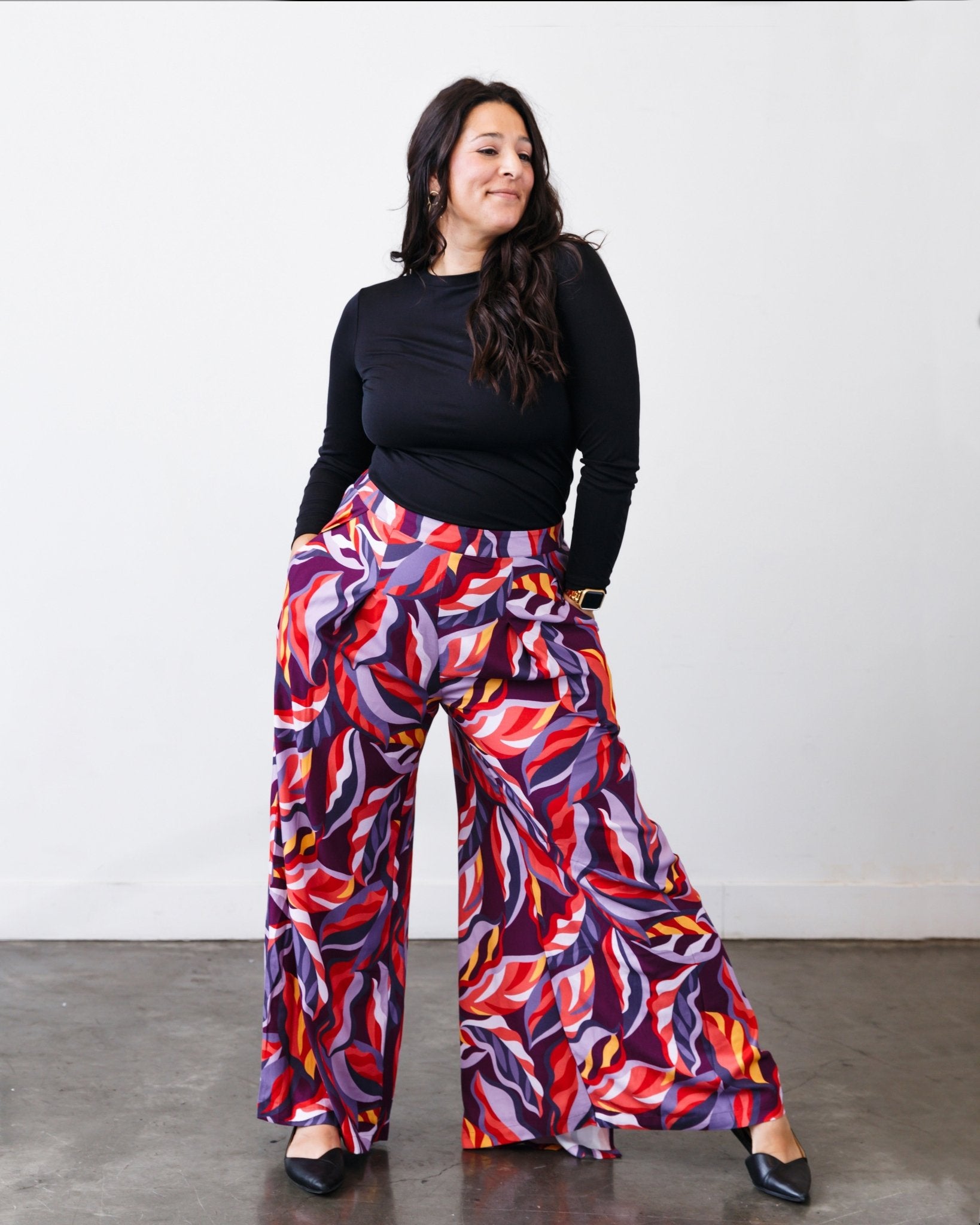 The Printed Sarah Pant - Extra Small - | DEVAN GREGORI