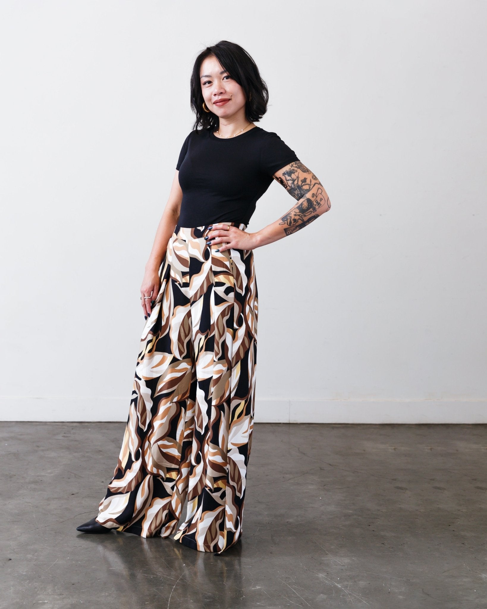 The Printed Sarah Pant - Extra Small - | DEVAN GREGORI