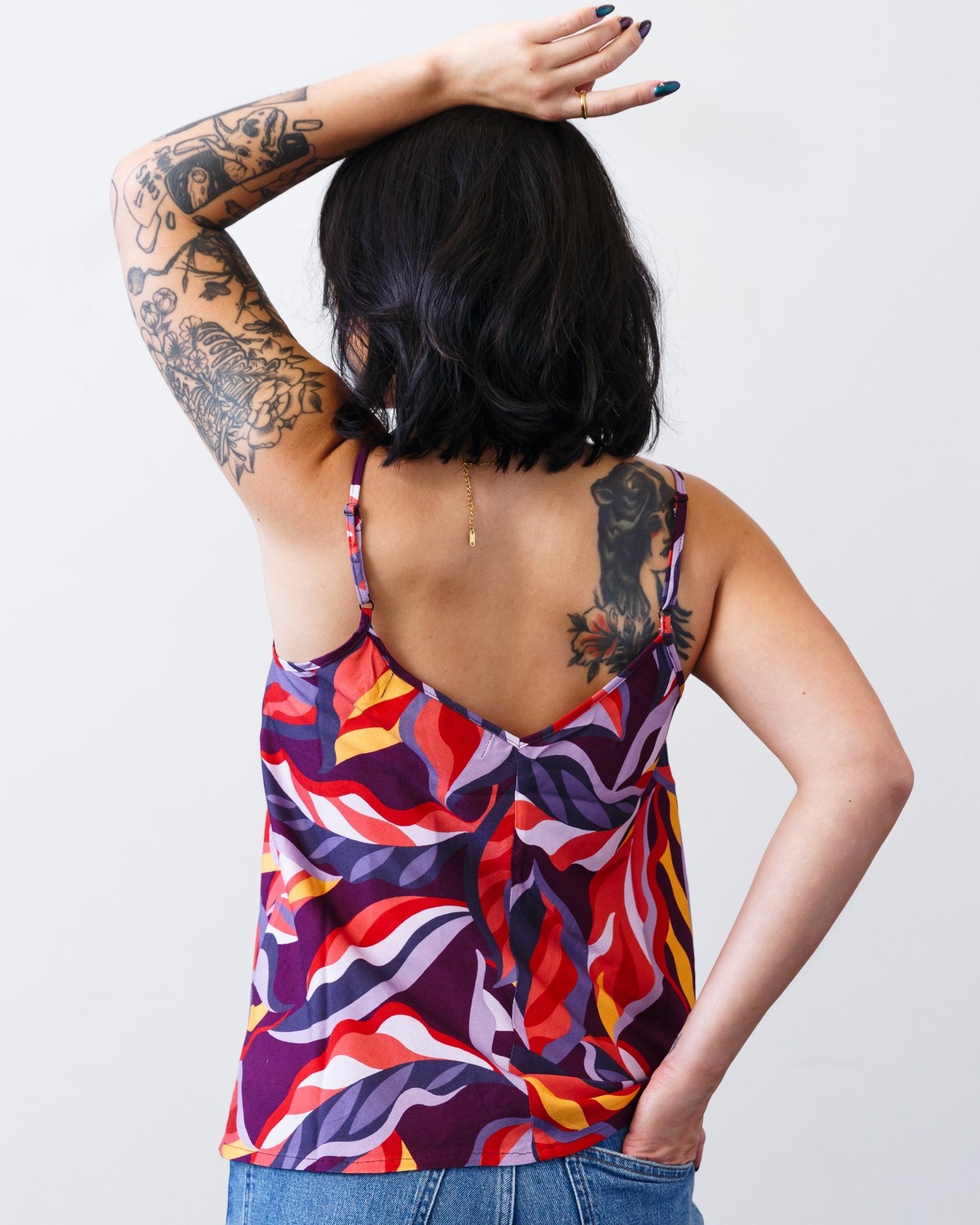 The Printed Valencia Tank - Extra Small - | DEVAN GREGORI