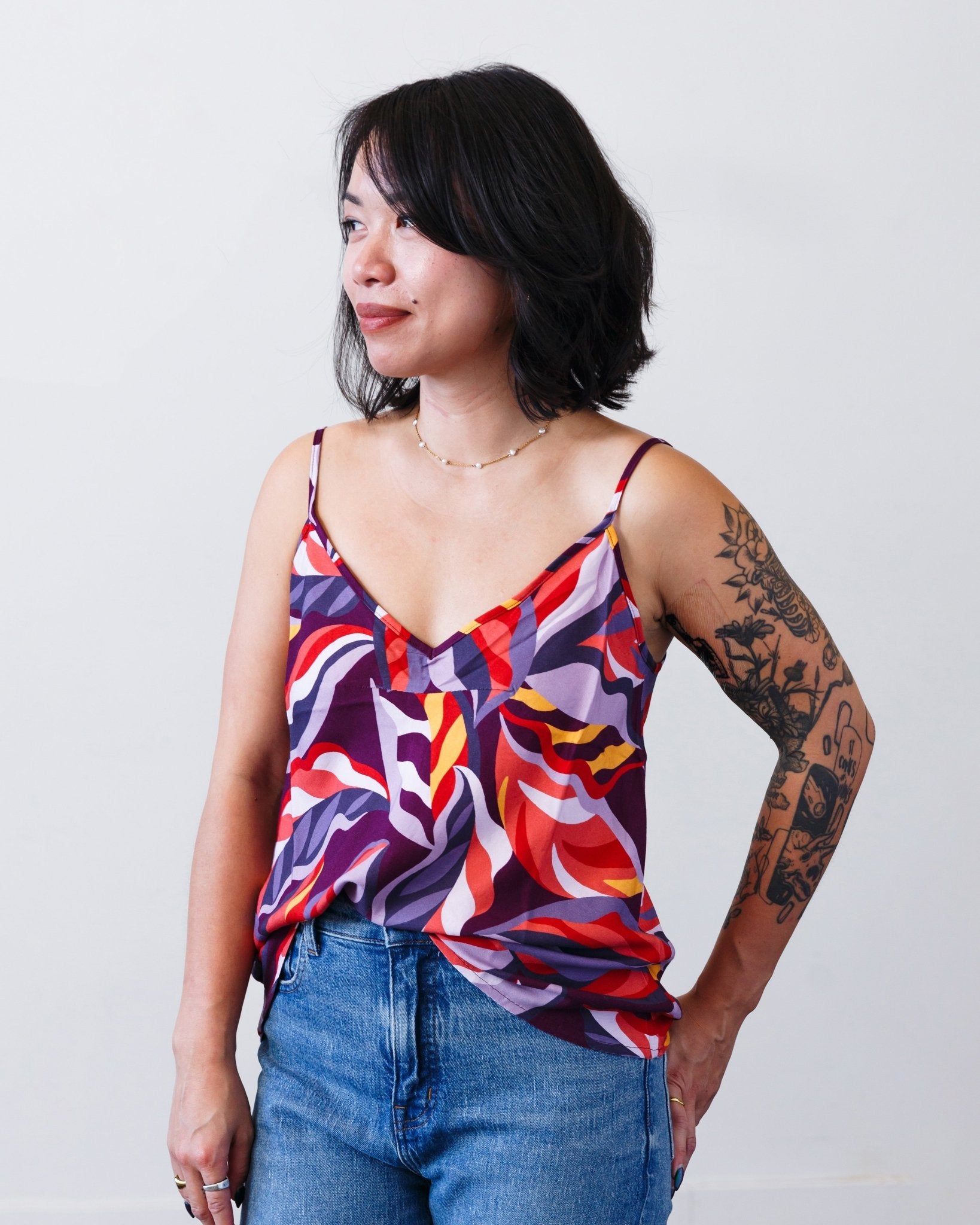 The Printed Valencia Tank - Extra Small - | DEVAN GREGORI