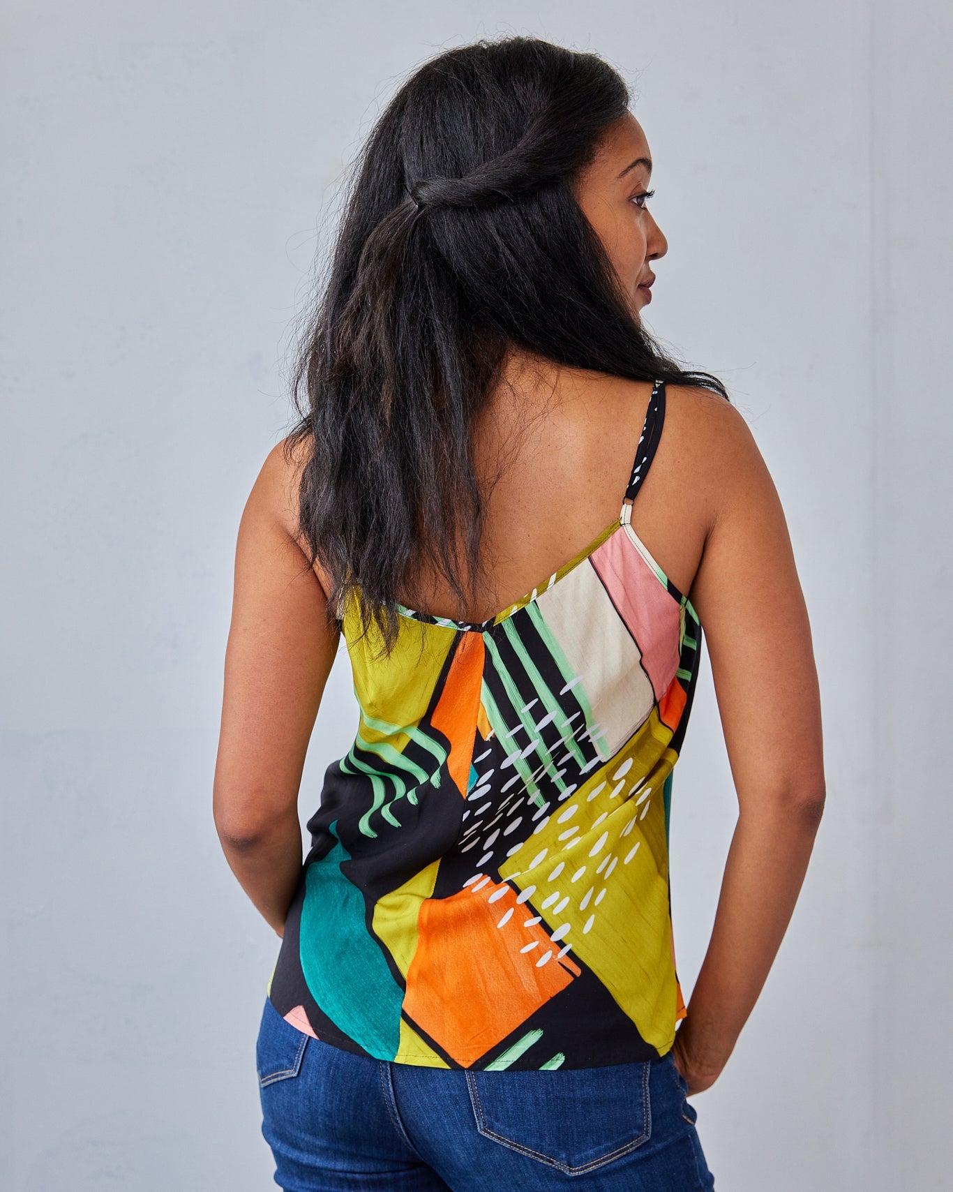 The Printed Valencia Tank - Extra Small - | DEVAN GREGORI