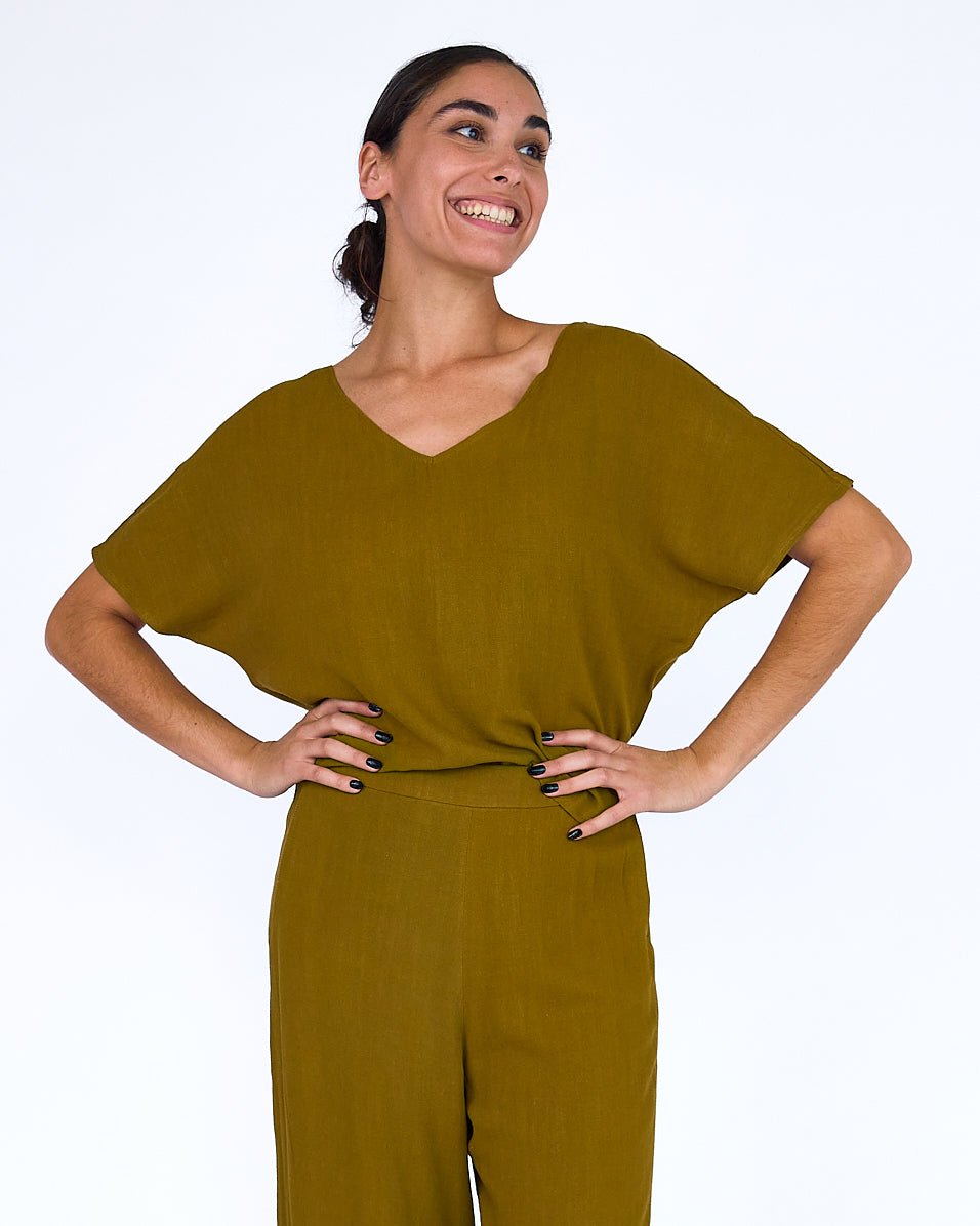 The Chloe Top - Avocado - XS | DEVAN GREGORI