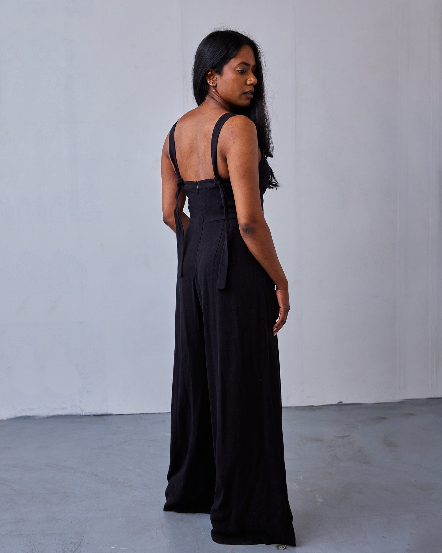 The Florence Jumpsuit - Black - Extra Small | DEVAN GREGORI