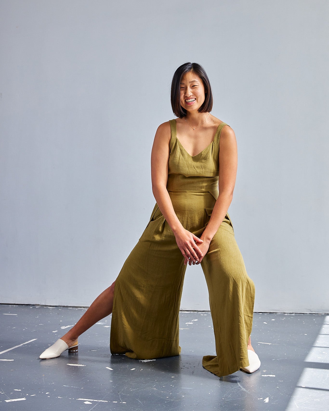 The Florence Jumpsuit - Natural - Extra Small | DEVAN GREGORI