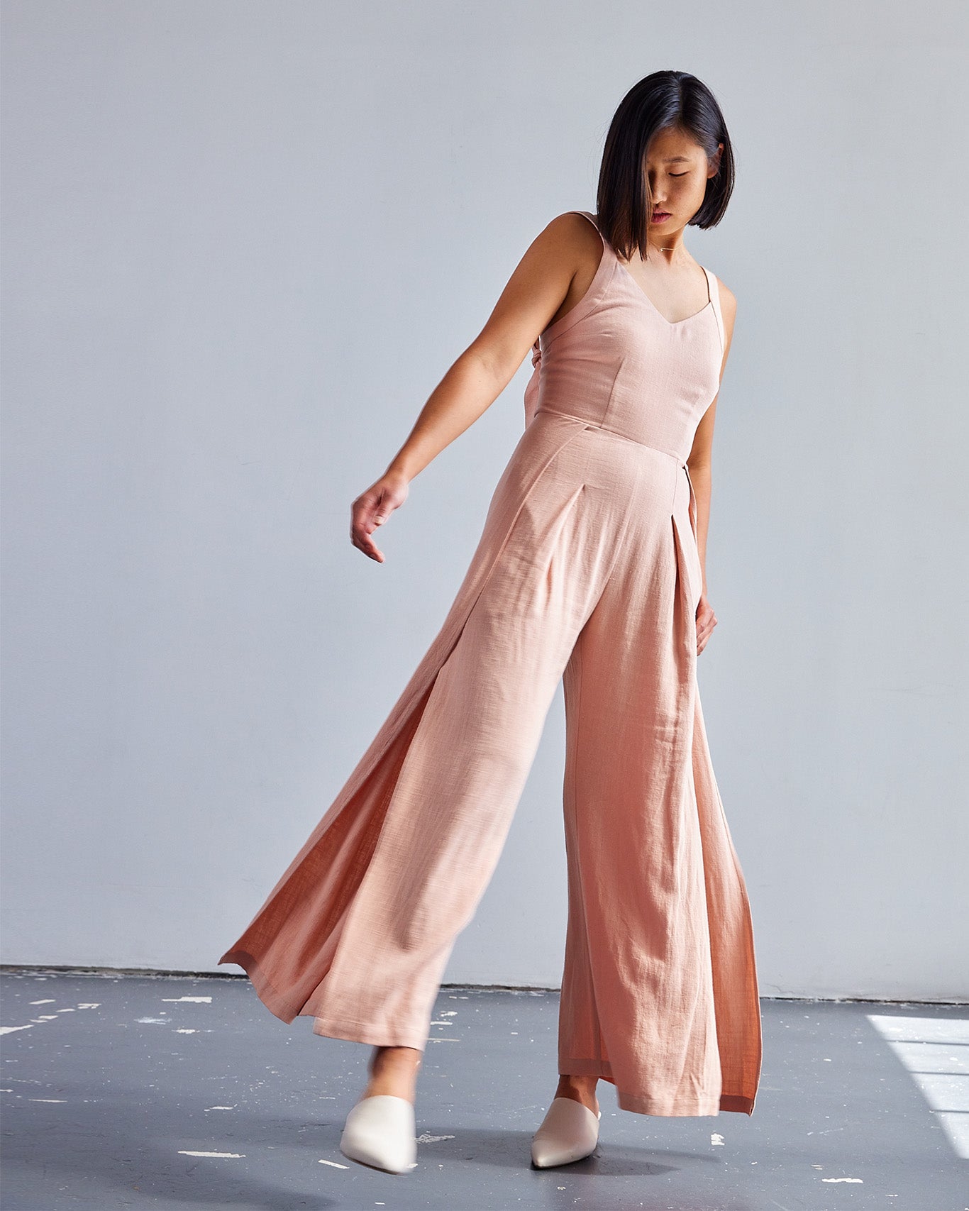 The Florence Jumpsuit - Pink Salt - Extra Small | DEVAN GREGORI