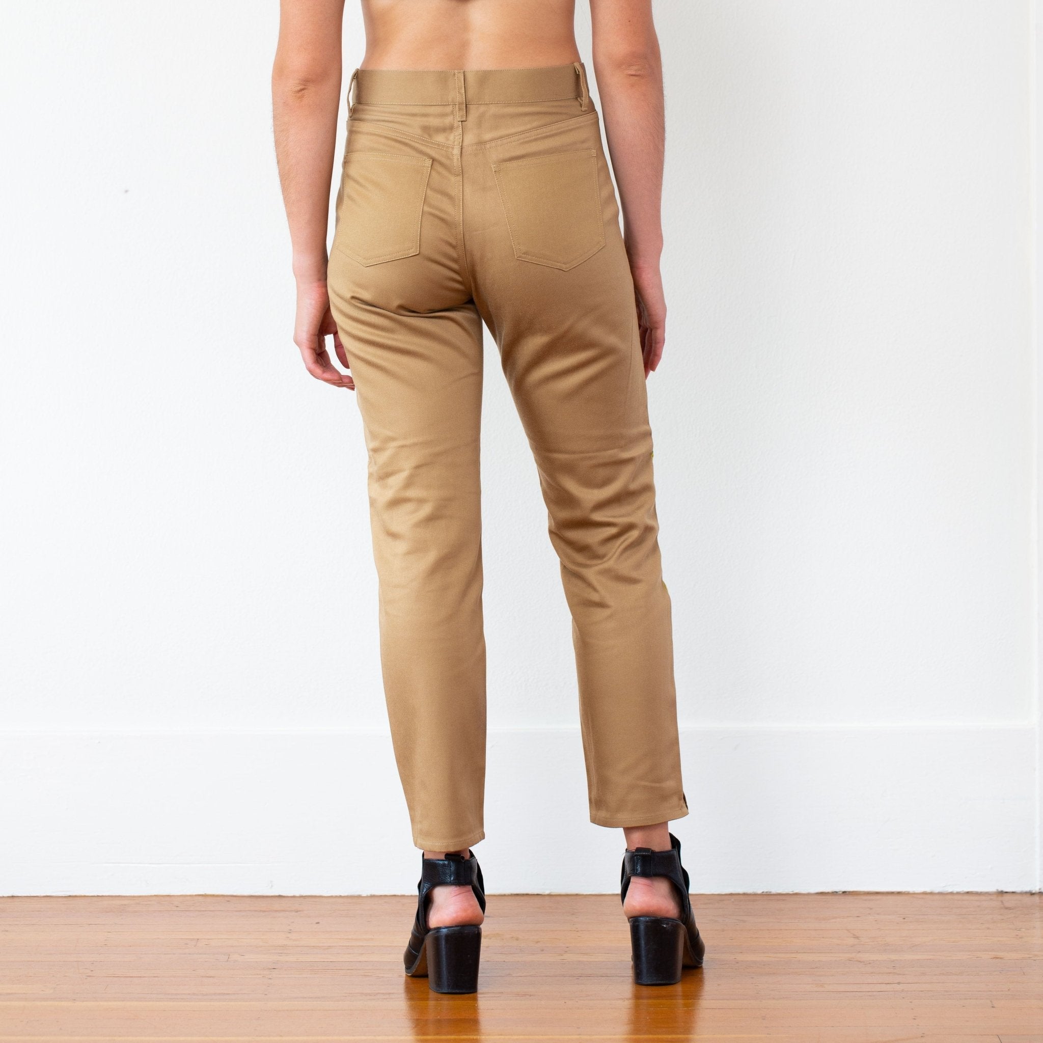 The Harper Pant, Khaki - Small - | DEVAN GREGORI