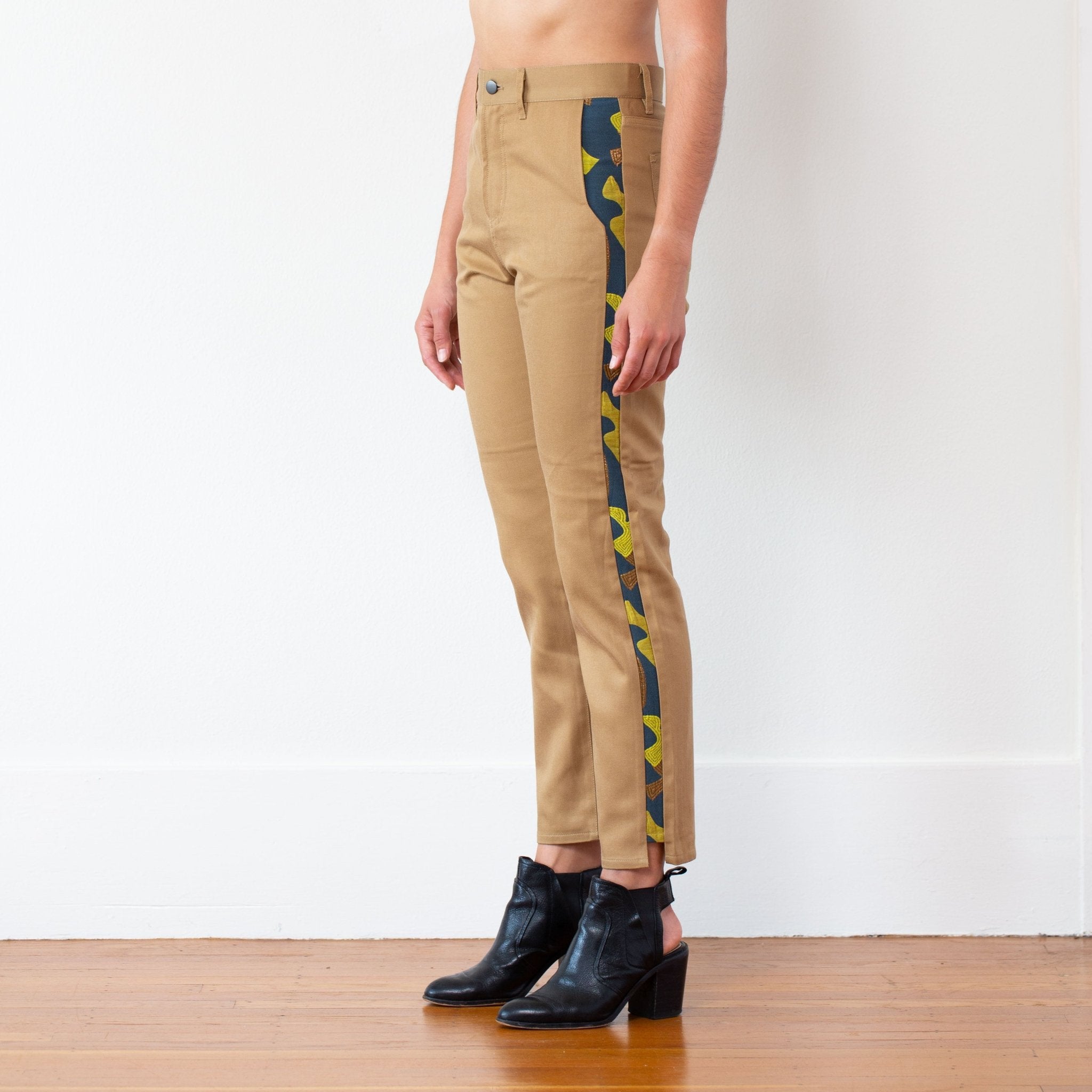 The Harper Pant, Khaki - Small - | DEVAN GREGORI