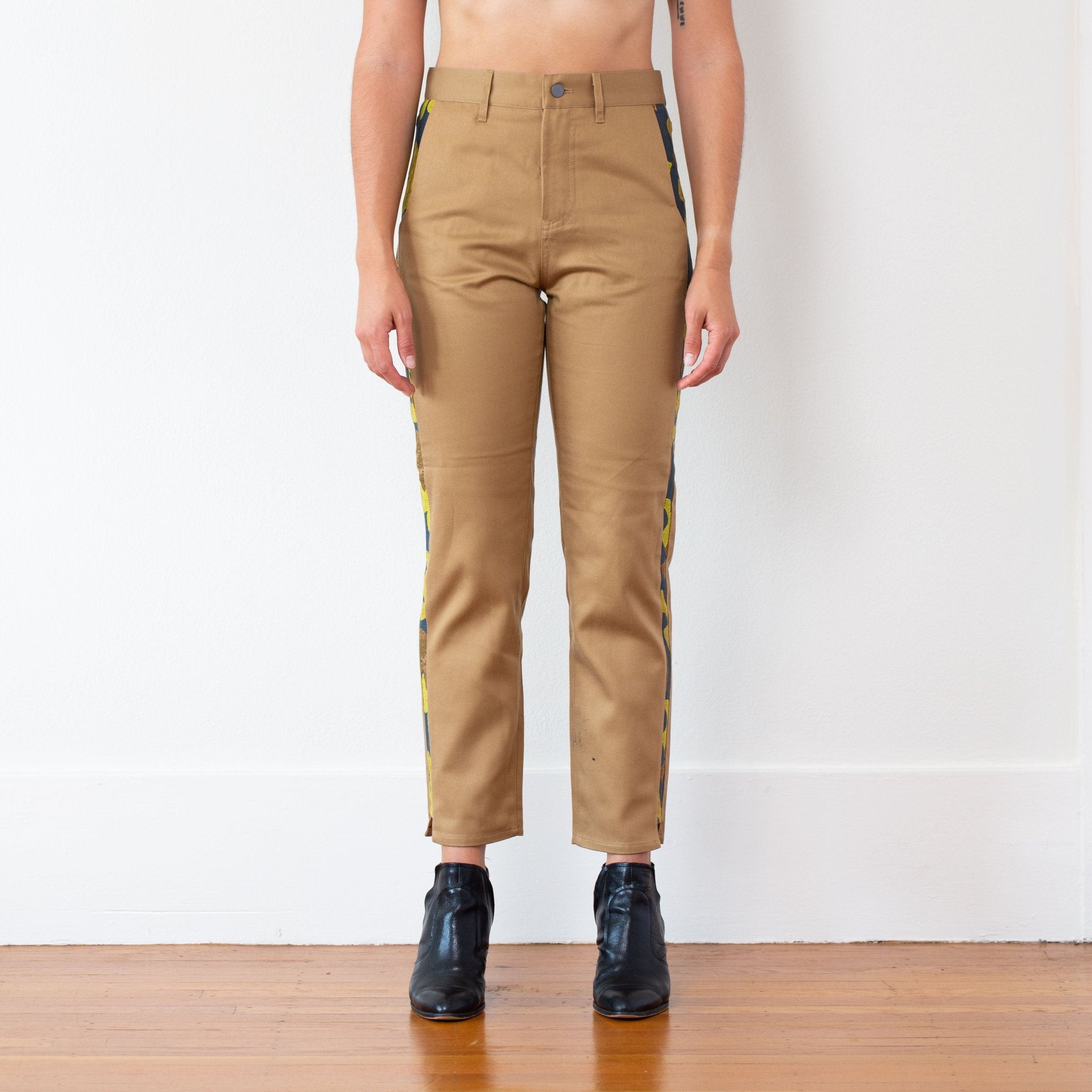 The Harper Pant, Khaki - Small - | DEVAN GREGORI