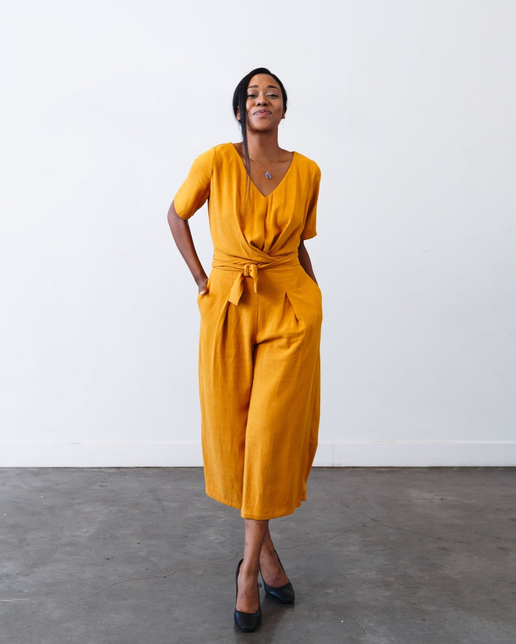 The Isabel Jumpsuit - Marigold - Extra Small | DEVAN GREGORI