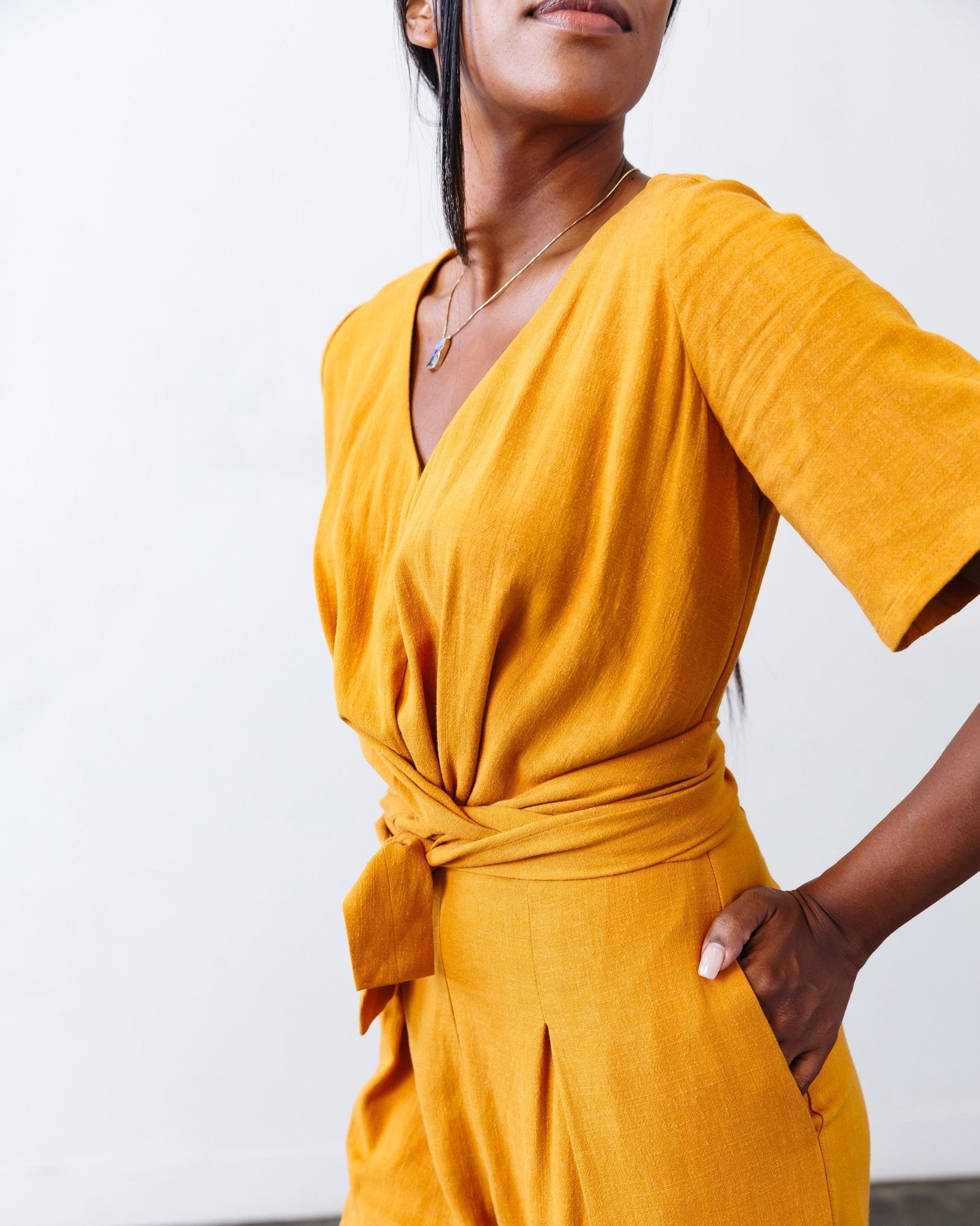 The Isabel Jumpsuit - Marigold - Extra Small | DEVAN GREGORI