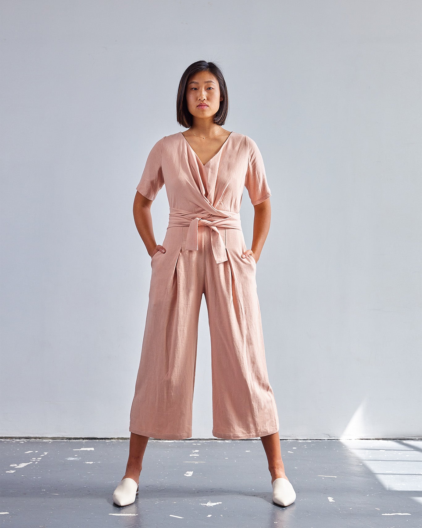 The Isabel Jumpsuit - Pink Salt - Extra Small | DEVAN GREGORI