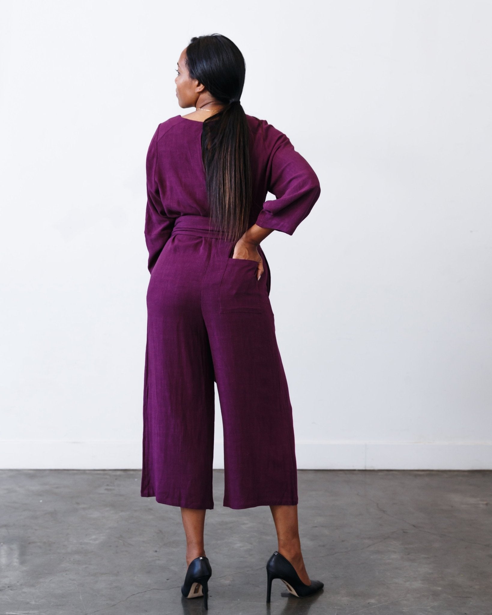 The Jill Jumpsuit - Aubergine - Extra Small | DEVAN GREGORI