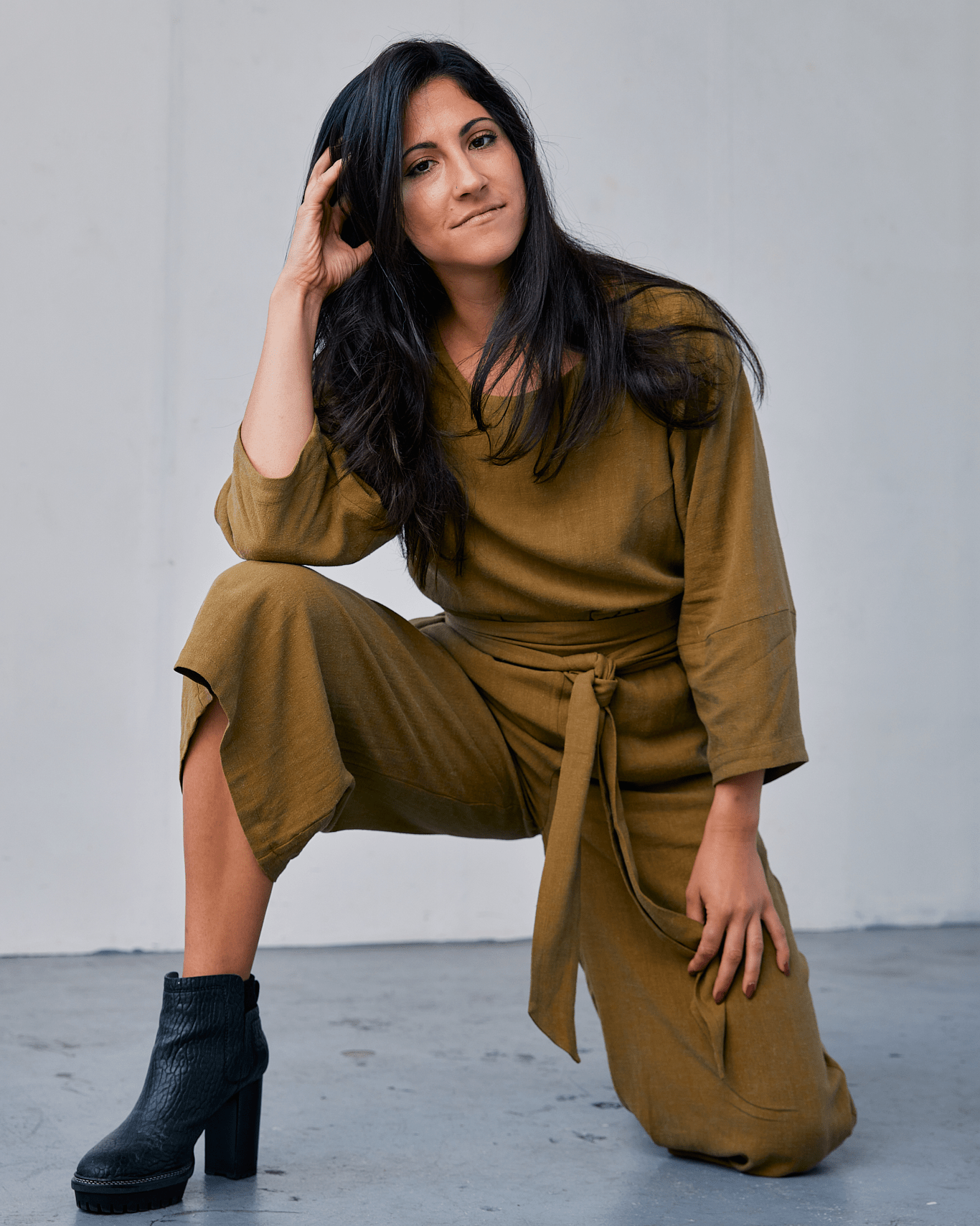 The Jill Jumpsuit - Avocado - Extra Small | DEVAN GREGORI