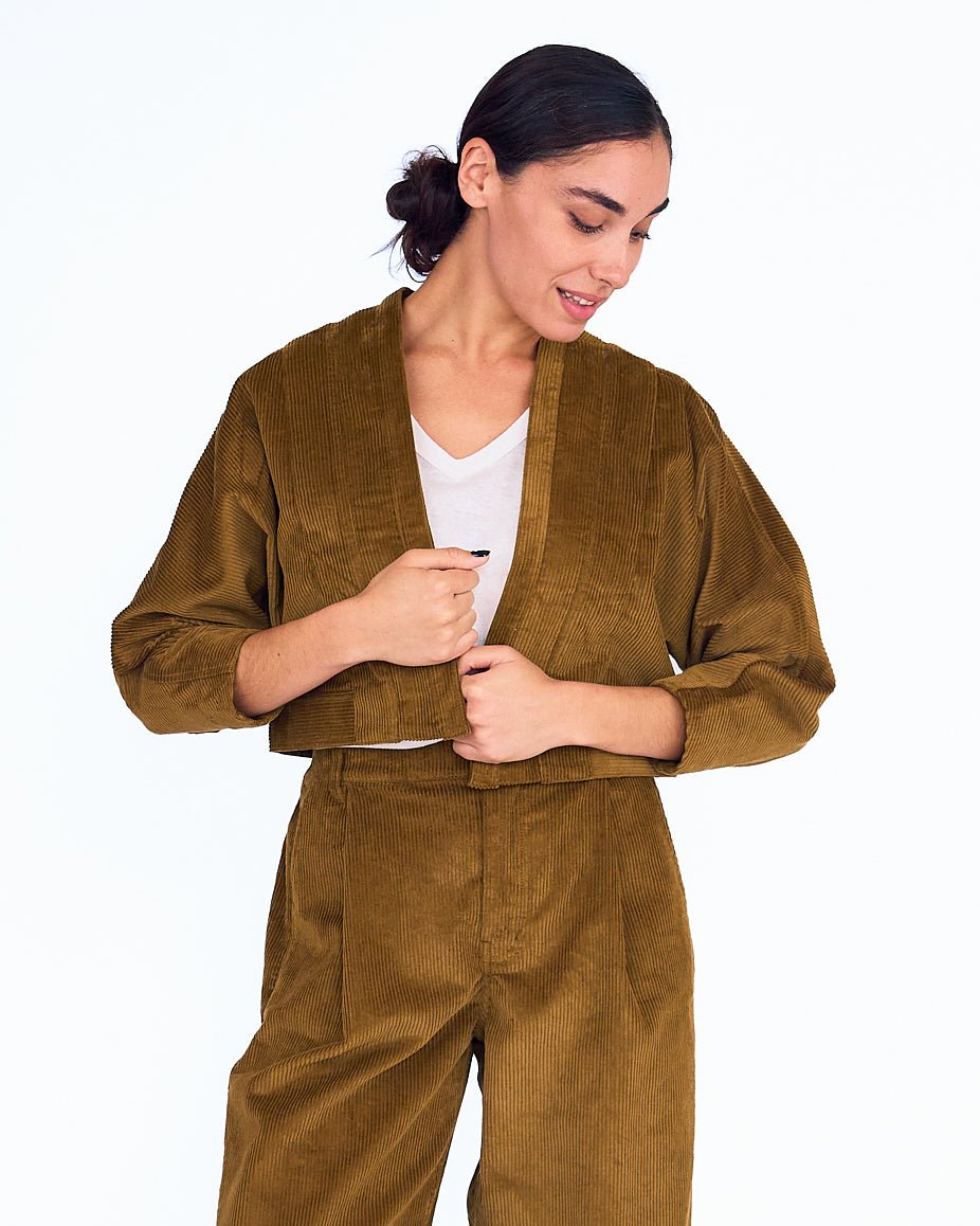 The Keiko Jacket - Olive - XS | DEVAN GREGORI