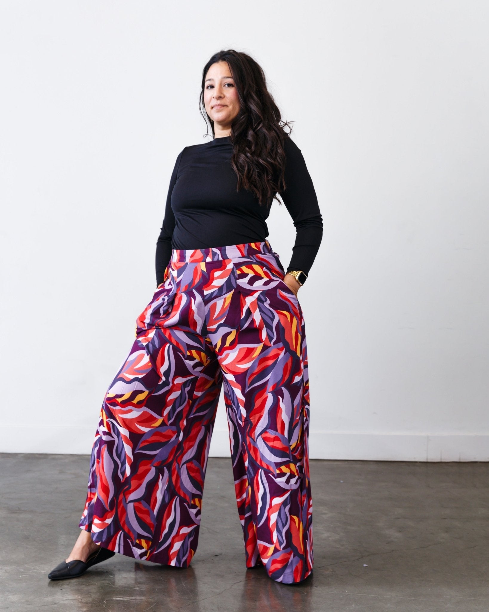 The Printed Sarah Pant - Jewel Motif - Extra Small | DEVAN GREGORI