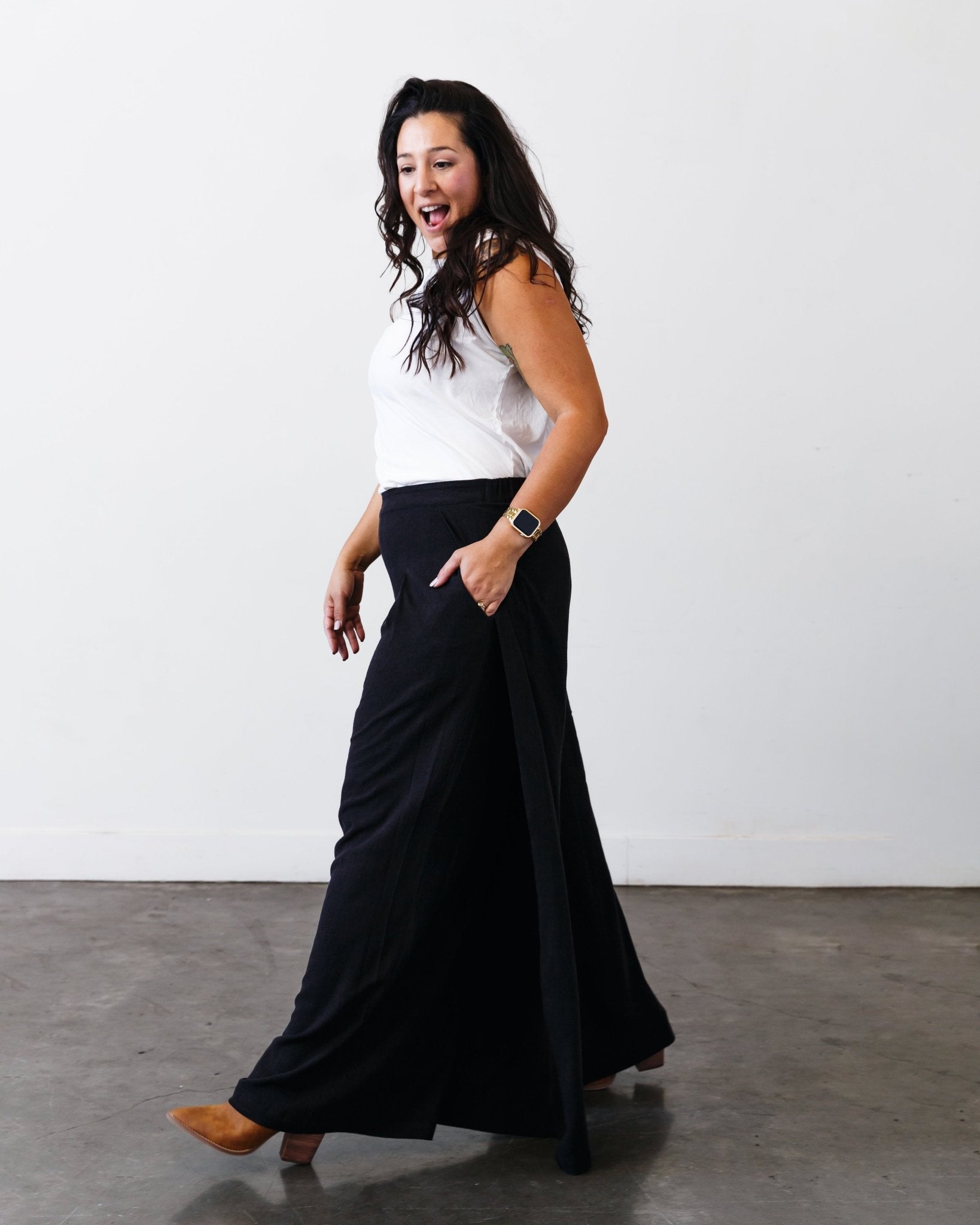 The Sarah Pant - Black - Extra Small | DEVAN GREGORI