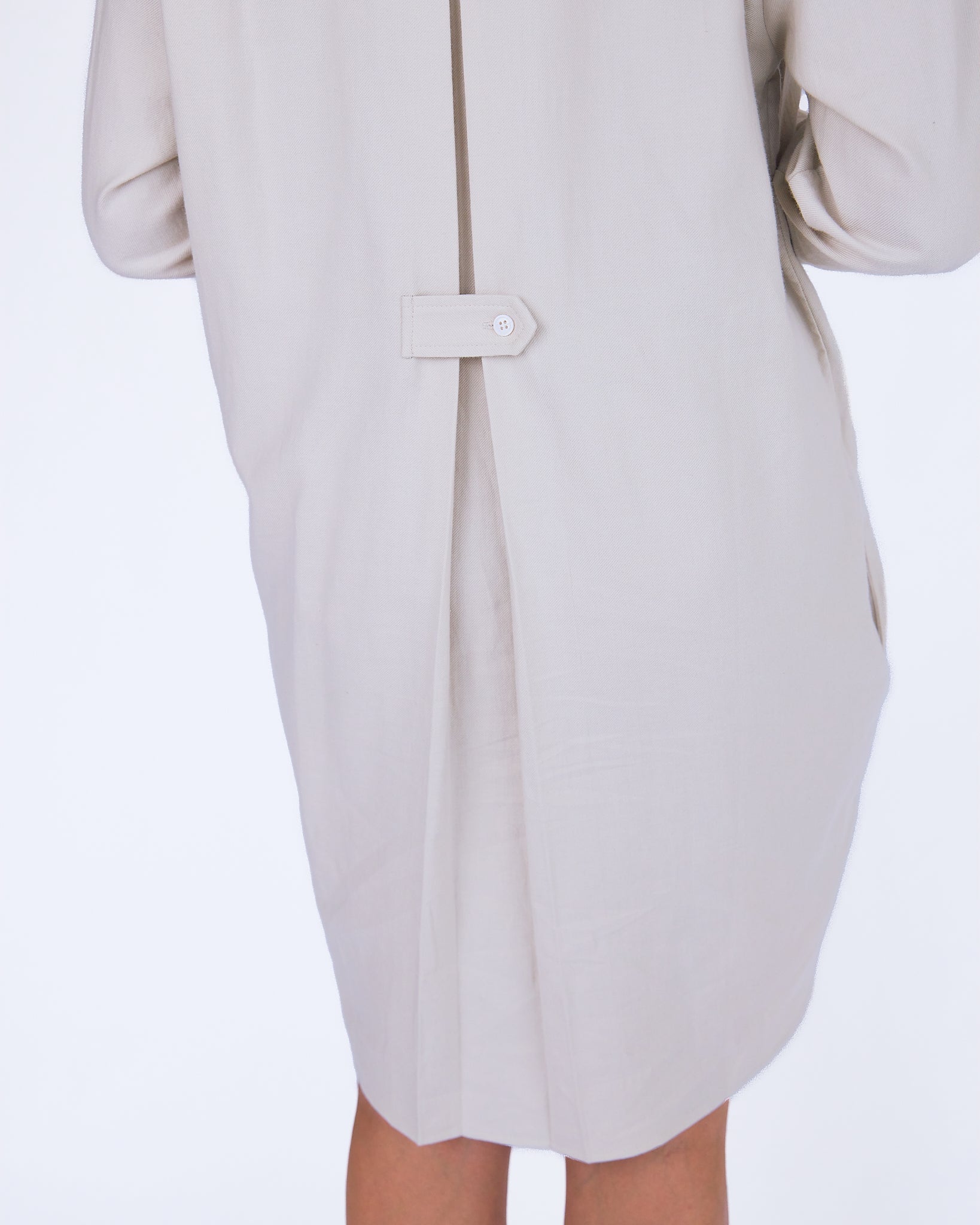 The Stella Shirt Dress - Elephant - XS | DEVAN GREGORI