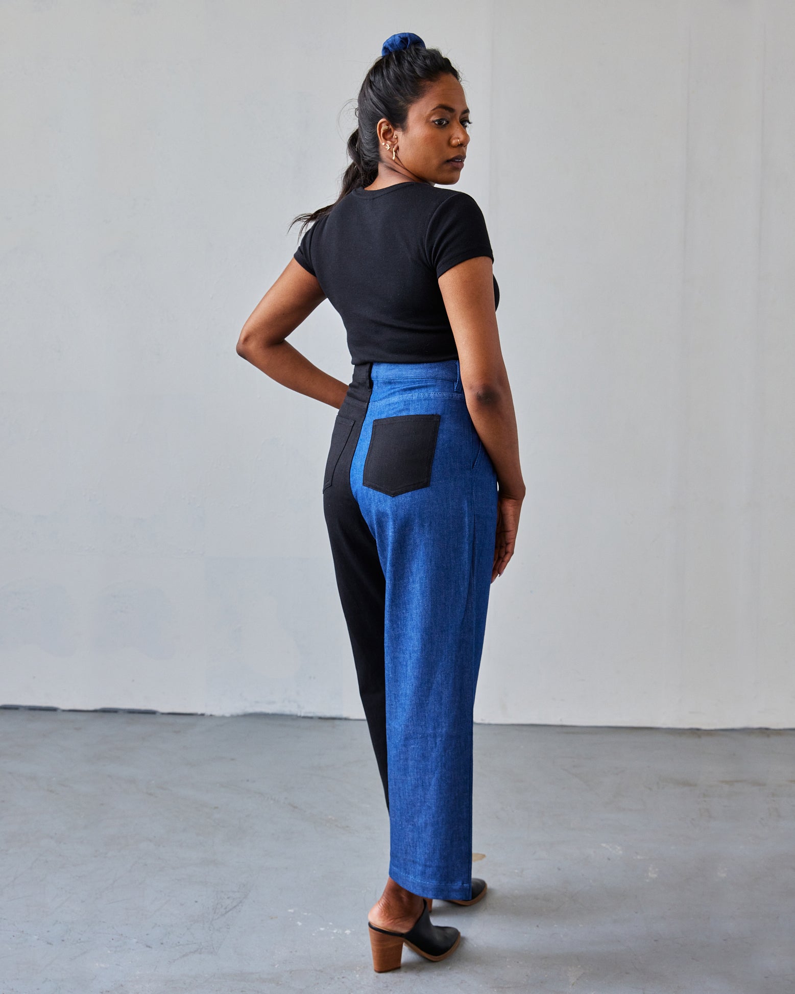 The Stevie Pant - Blue/Black - Extra Small | DEVAN GREGORI