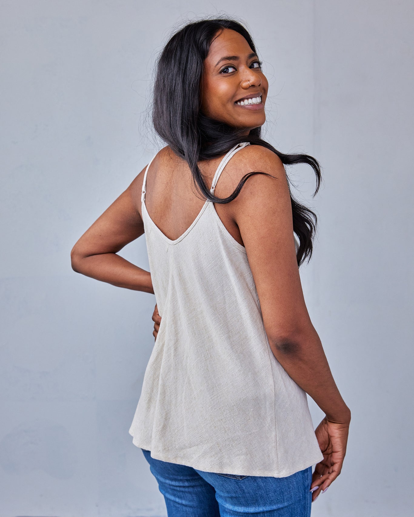 The Valencia Tank - Natural - Extra Small | DEVAN GREGORI