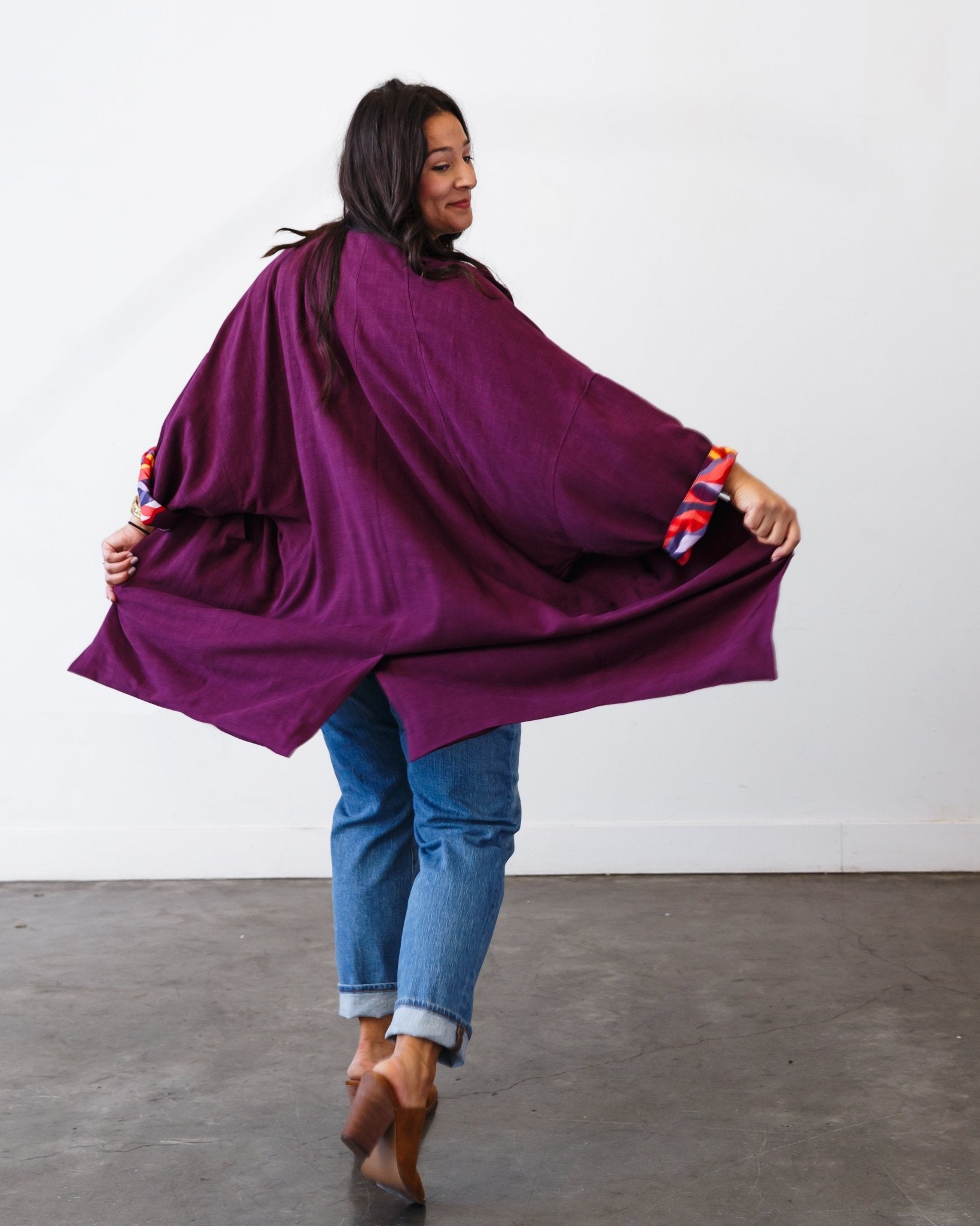 The Yuki Jacket - Aubergine/Jewel - Extra Small | DEVAN GREGORI