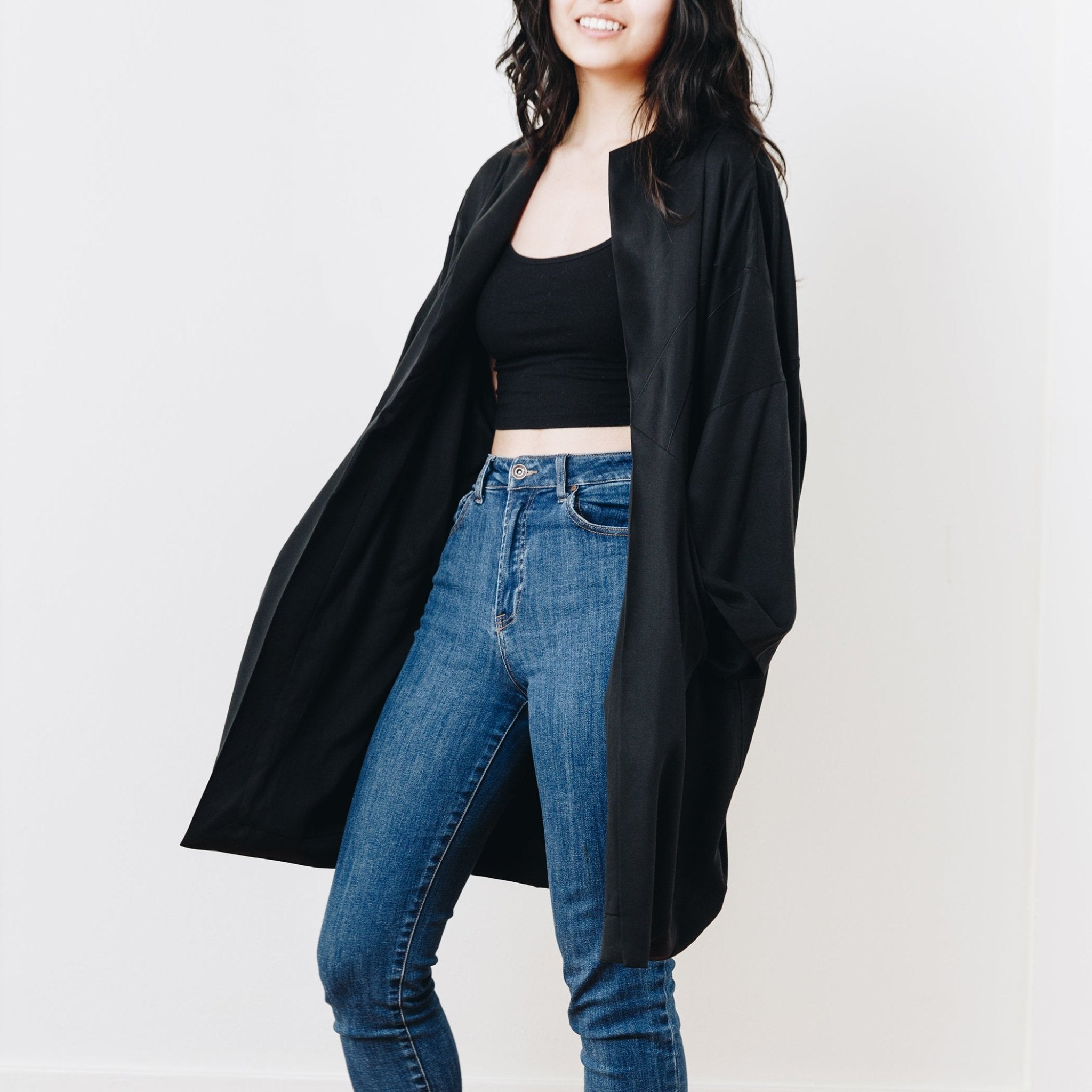 Yuki Embroidered Jacket, Black - Small - | DEVAN GREGORI