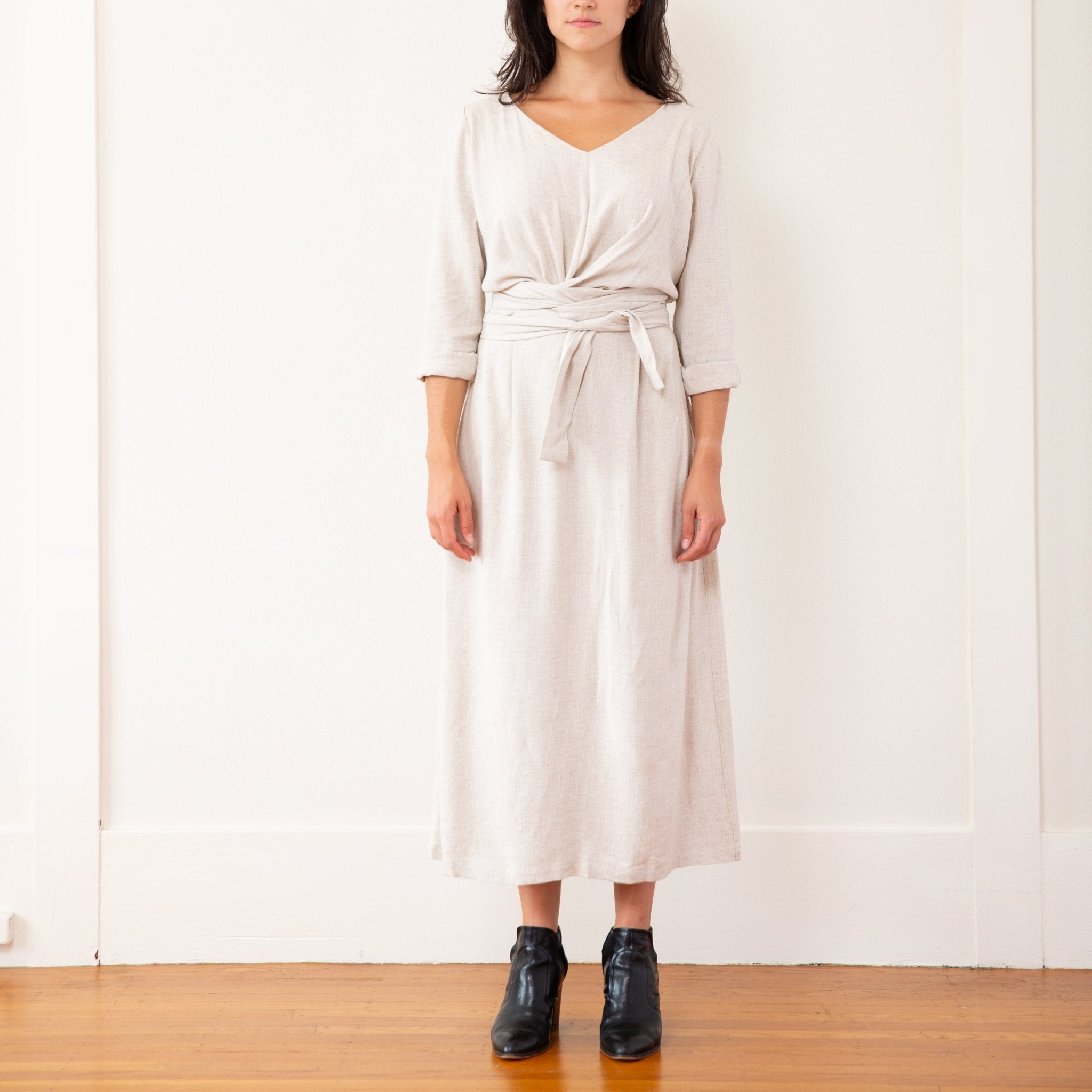 Sophia Dress, Natural - Small - | DEVAN GREGORI