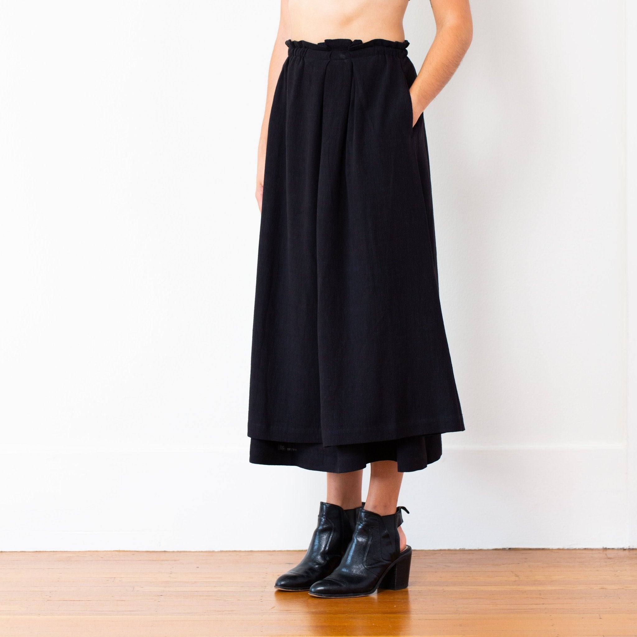 The Celeste Skirt - Small - Black | DEVAN GREGORI