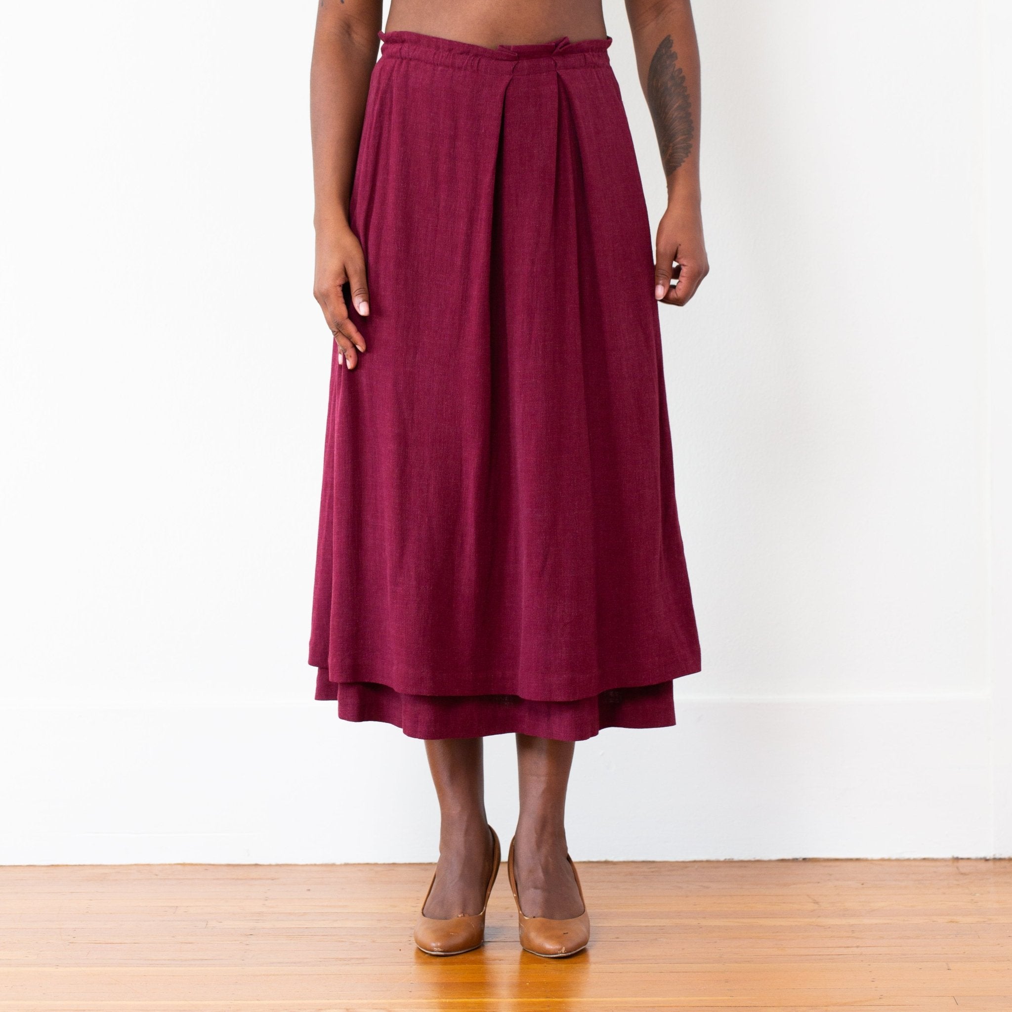 The Celeste Skirt - Small - Black | DEVAN GREGORI