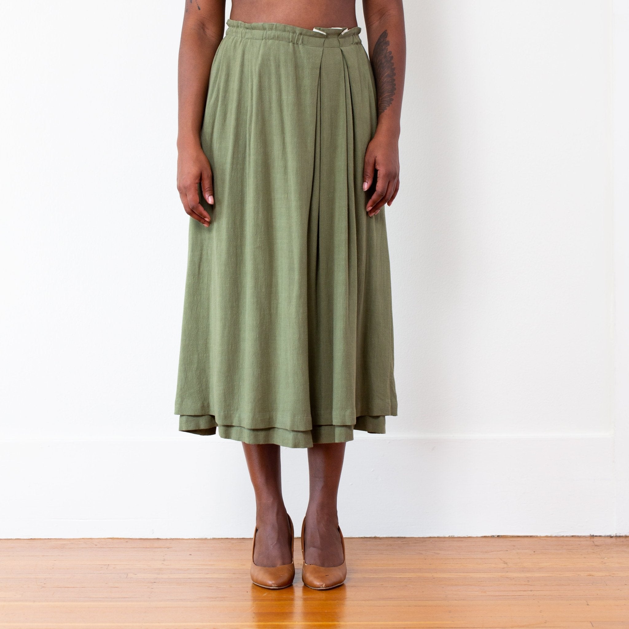 The Celeste Skirt - Small - Eucalyptus | DEVAN GREGORI