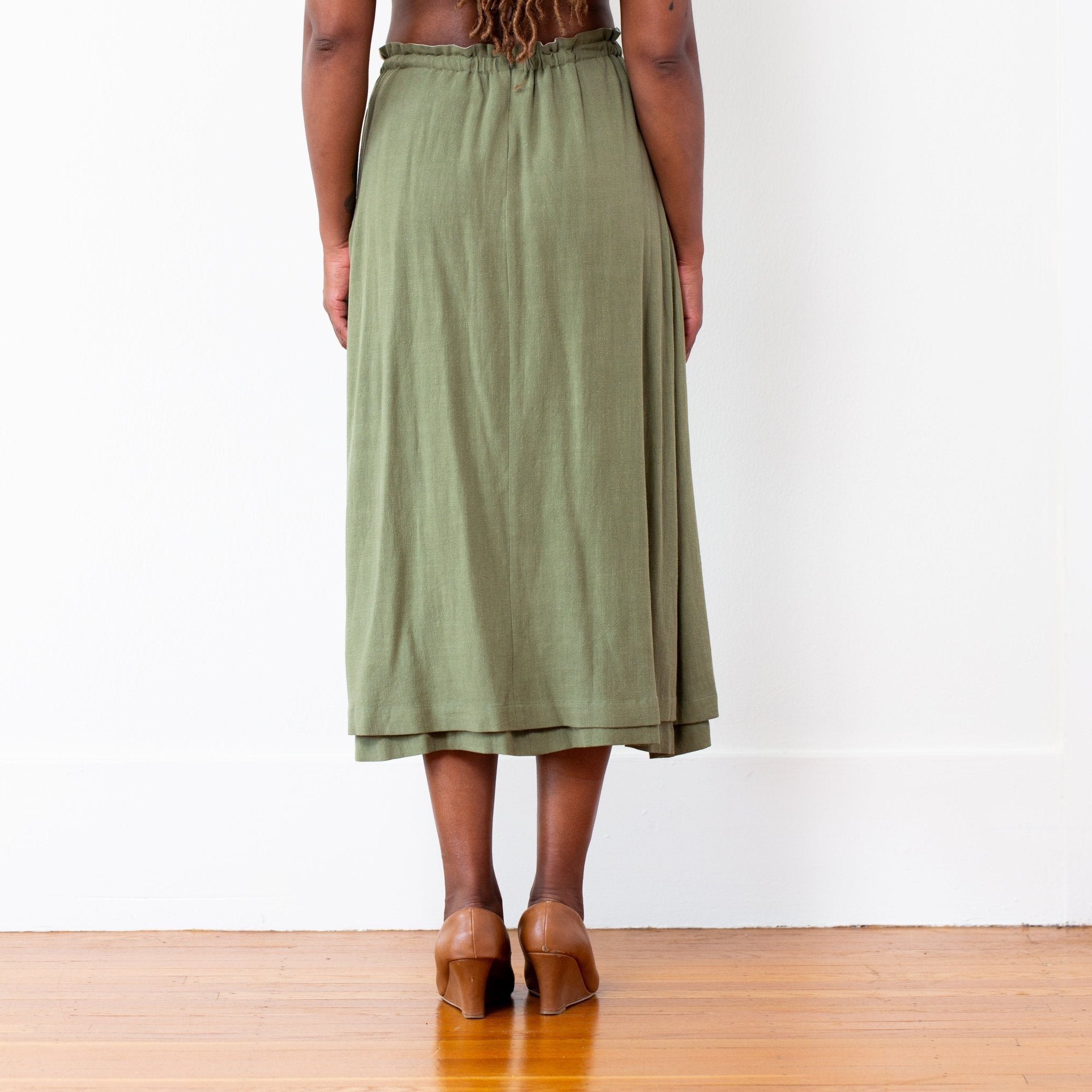 The Celeste Skirt - Small - Eucalyptus | DEVAN GREGORI