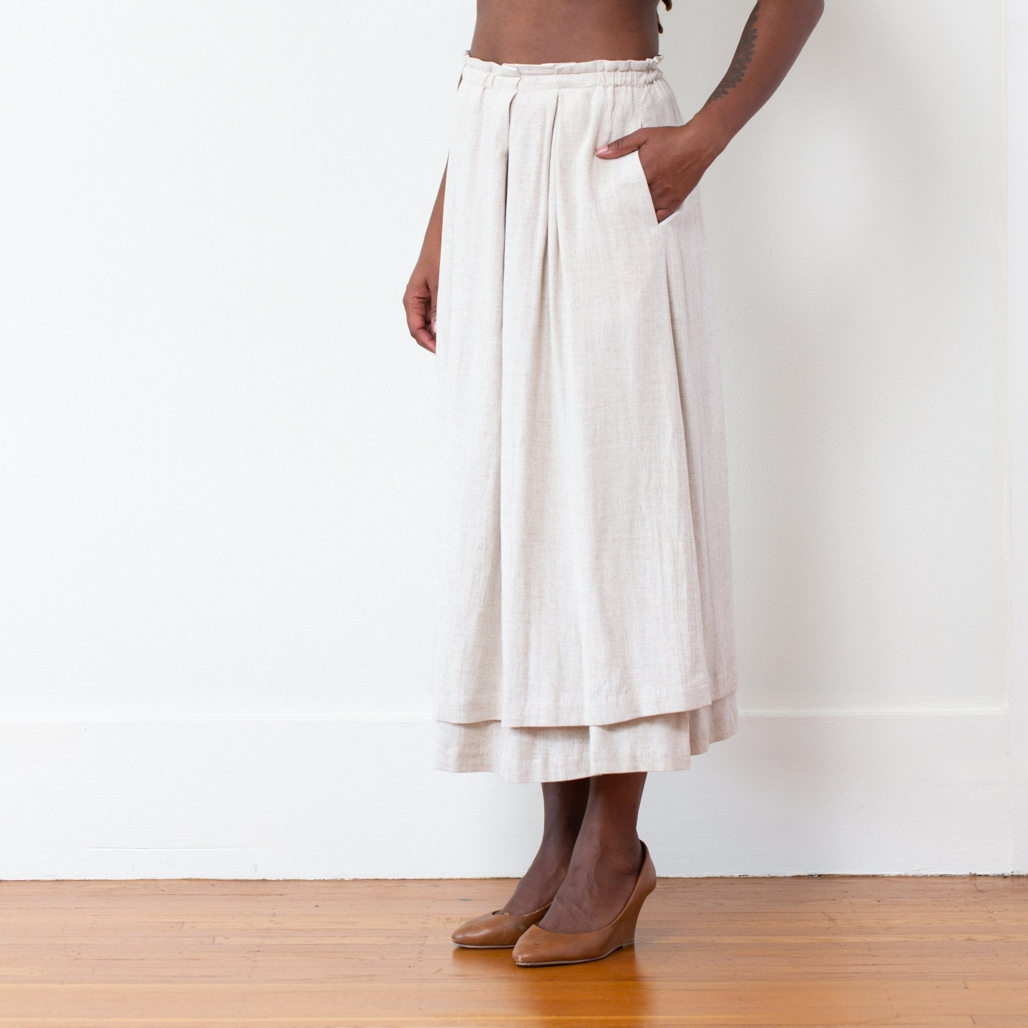 The Celeste Skirt - Small - Natural | DEVAN GREGORI