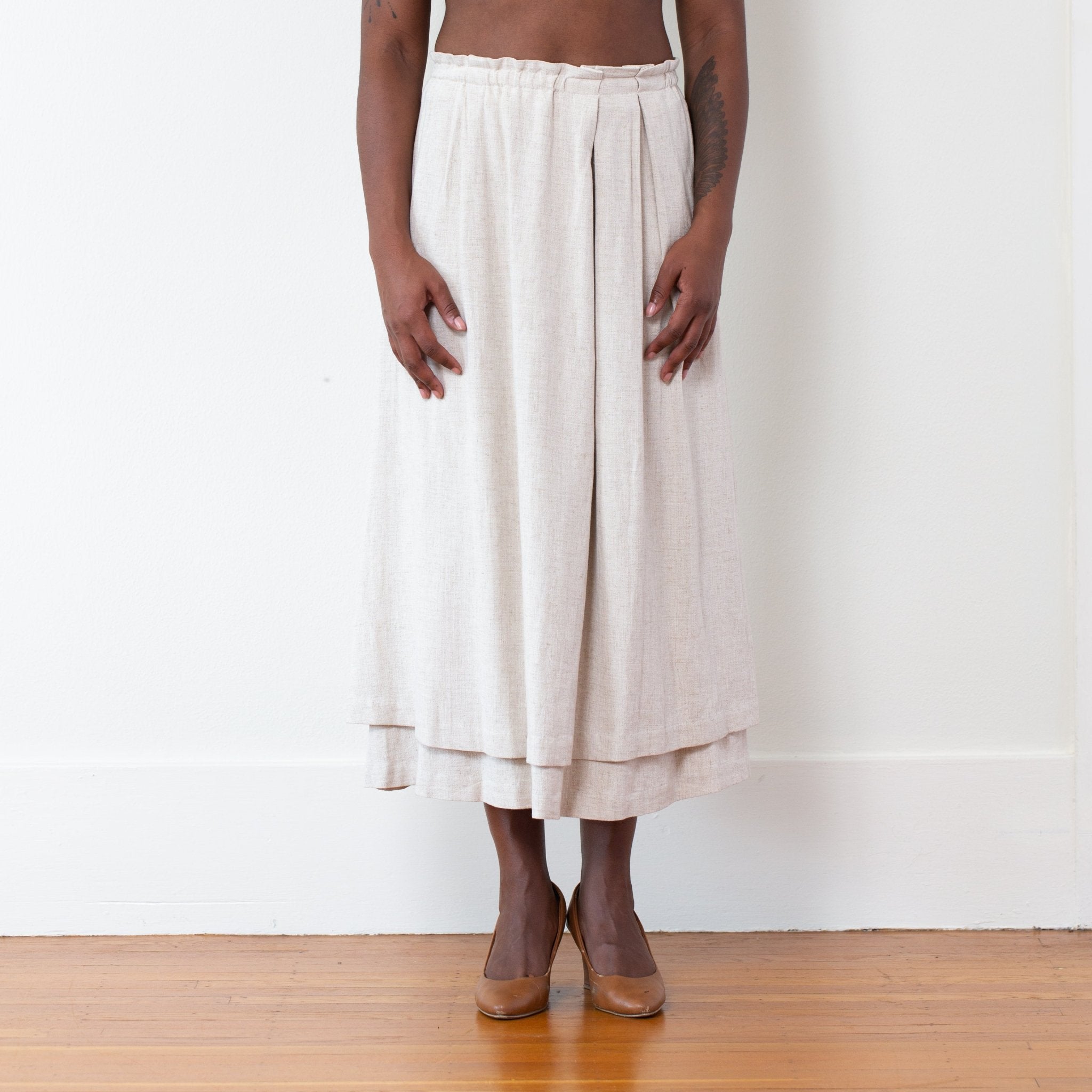 The Celeste Skirt - Small - Natural | DEVAN GREGORI