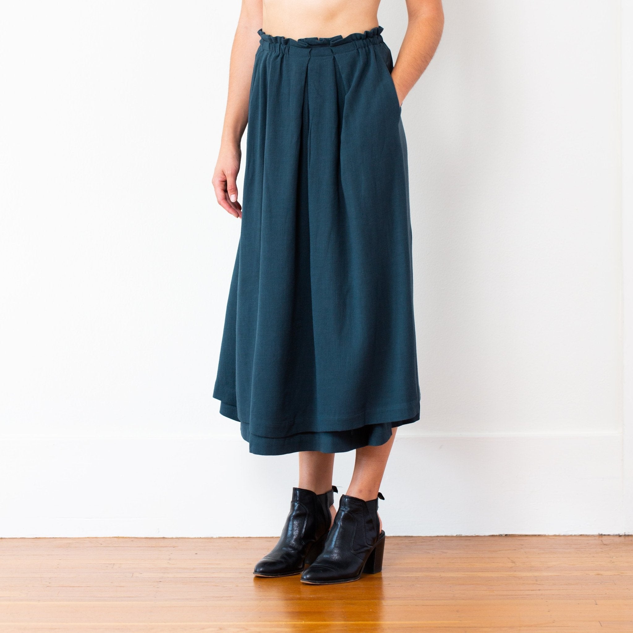 The Celeste Skirt - Small - Pine | DEVAN GREGORI