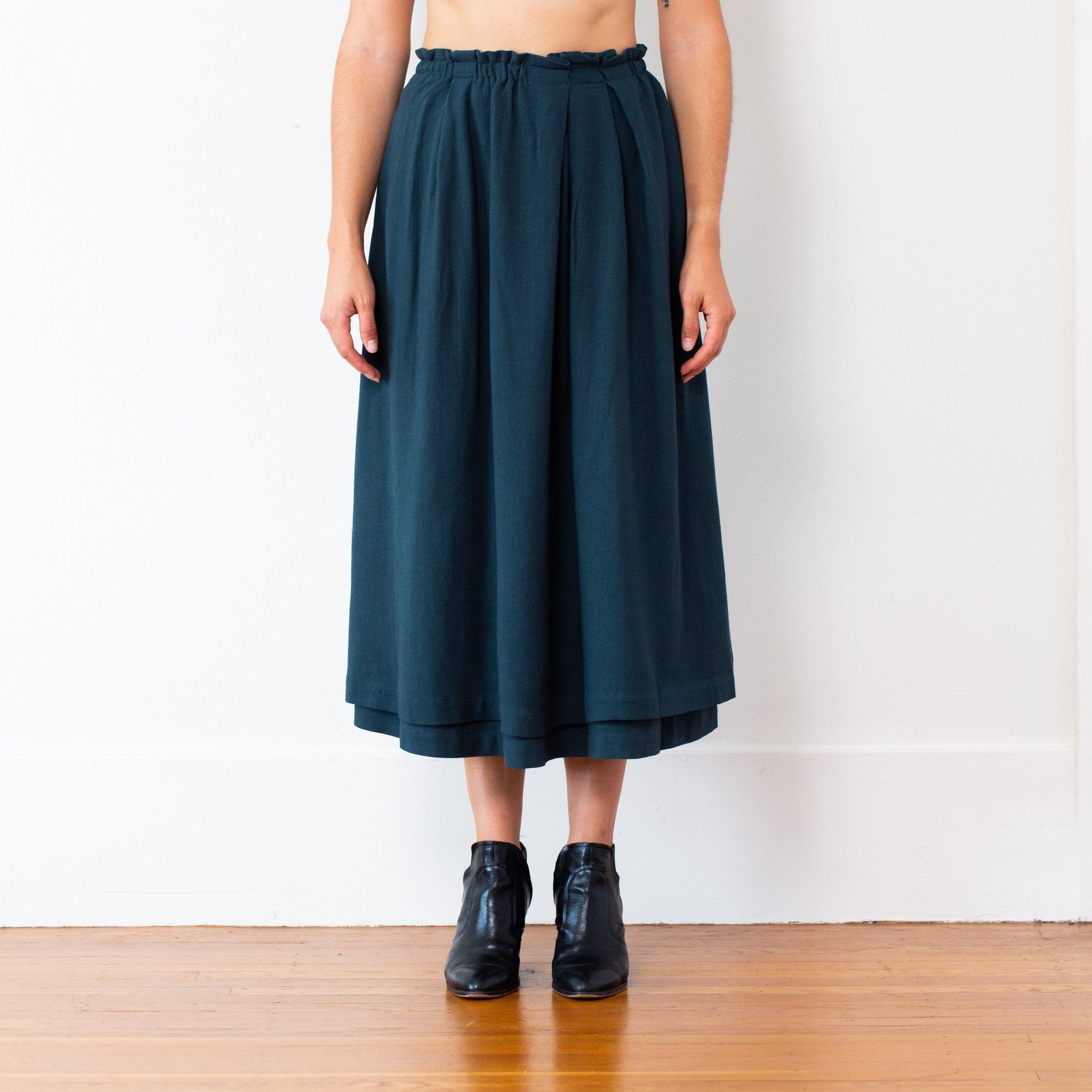 The Celeste Skirt - Small - Pine | DEVAN GREGORI