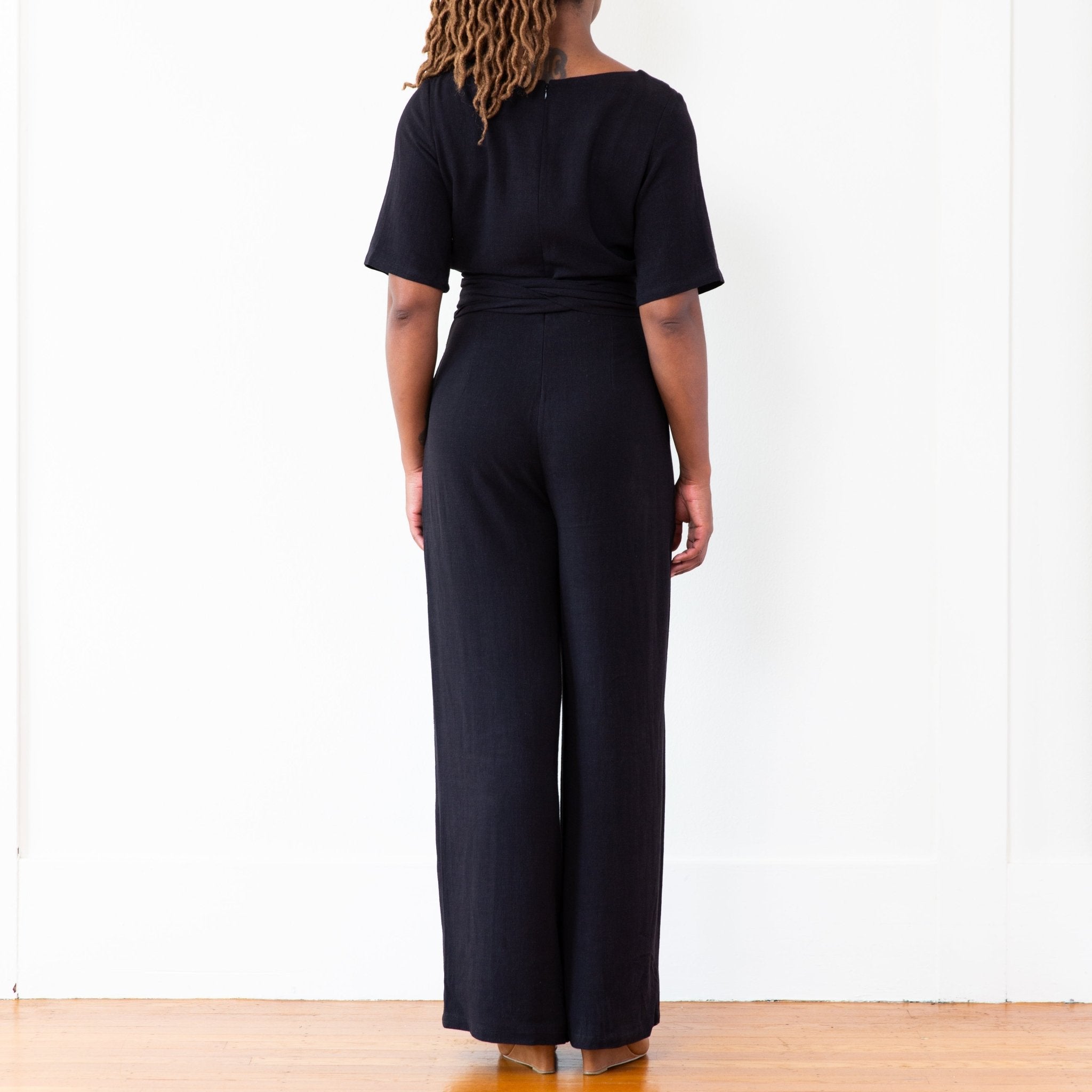 The Isabel Jumpsuit (Long) - Extra Small - Black | DEVAN GREGORI