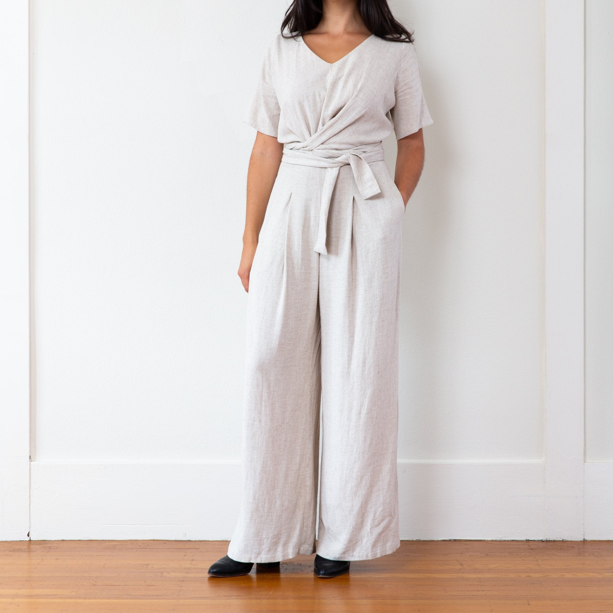 The Isabel Jumpsuit (Long) - Extra Small - Black | DEVAN GREGORI