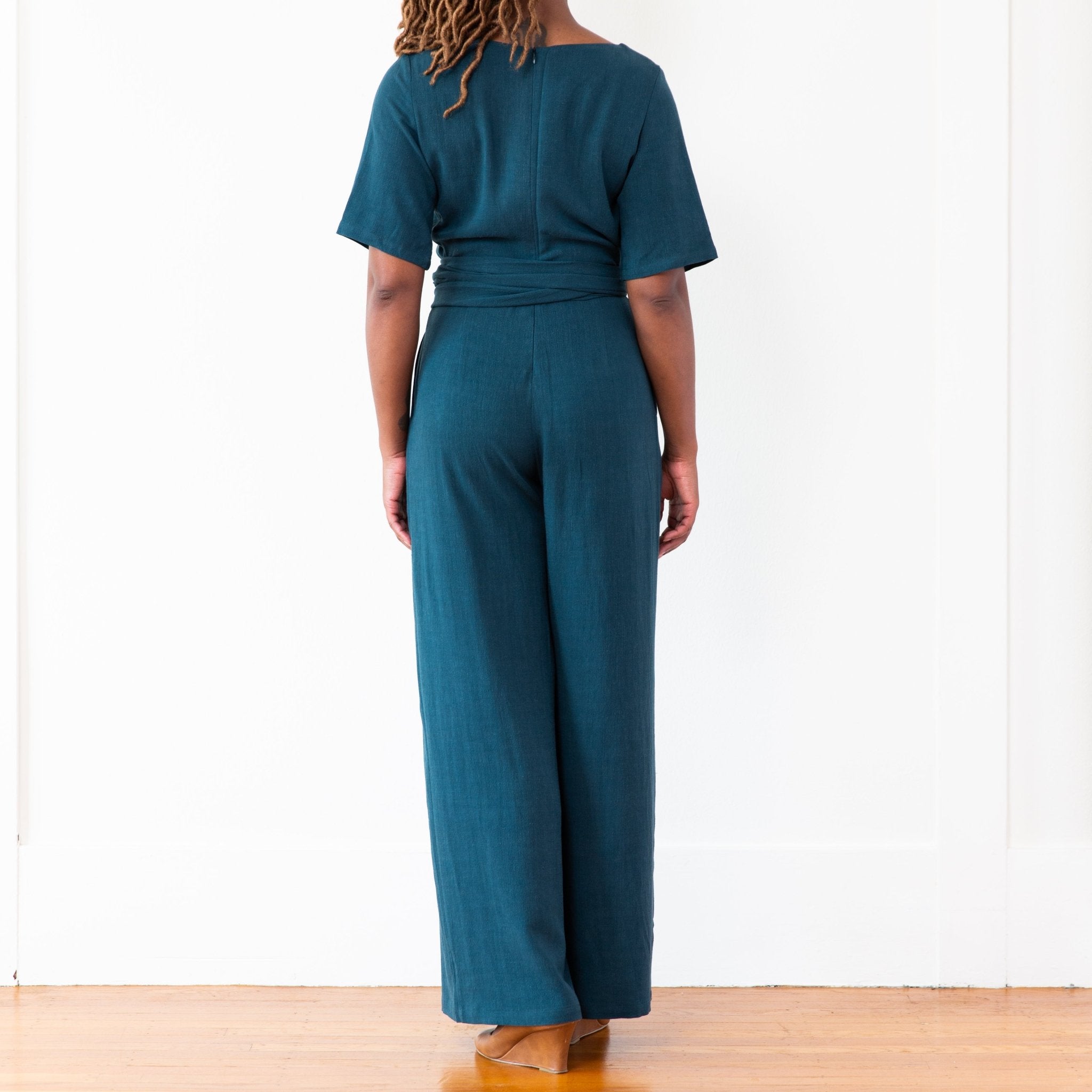 The Isabel Jumpsuit (Long) - Extra Small - Natural | DEVAN GREGORI