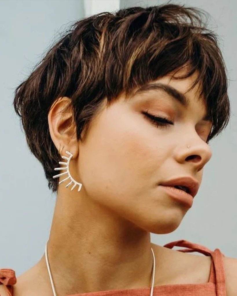The Lash Earrings - Bronze - | Take Shape Studio