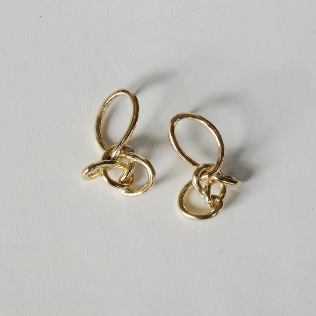The Loop Knot Earrings - Bronze - | Take Shape Studio