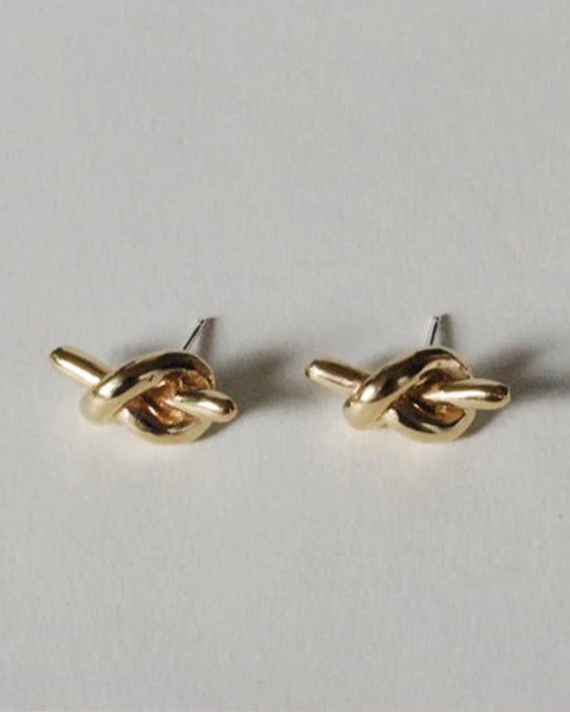The Mini Knot Earrings - Bronze - | Take Shape Studio