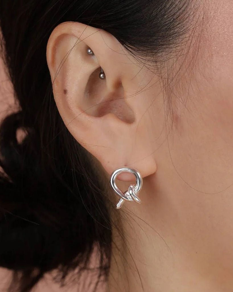 The Mini Loop Earrings - Bronze - | Take Shape Studio