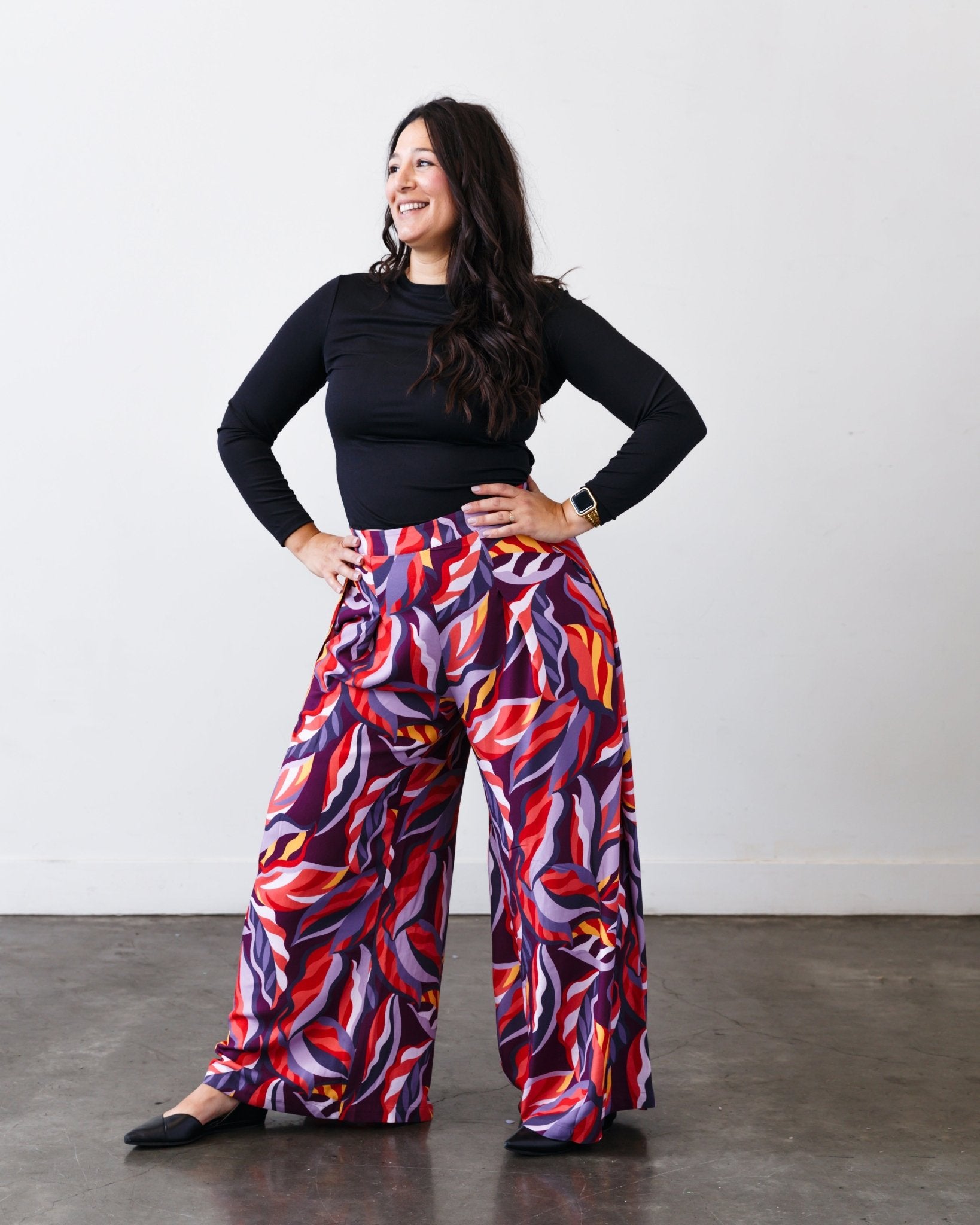 The Printed Sarah Pant - Extra Small - | DEVAN GREGORI