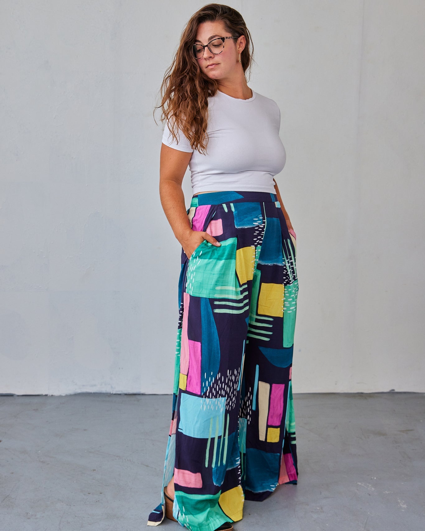 The Printed Sasha Pant - Extra Large - | DEVAN GREGORI